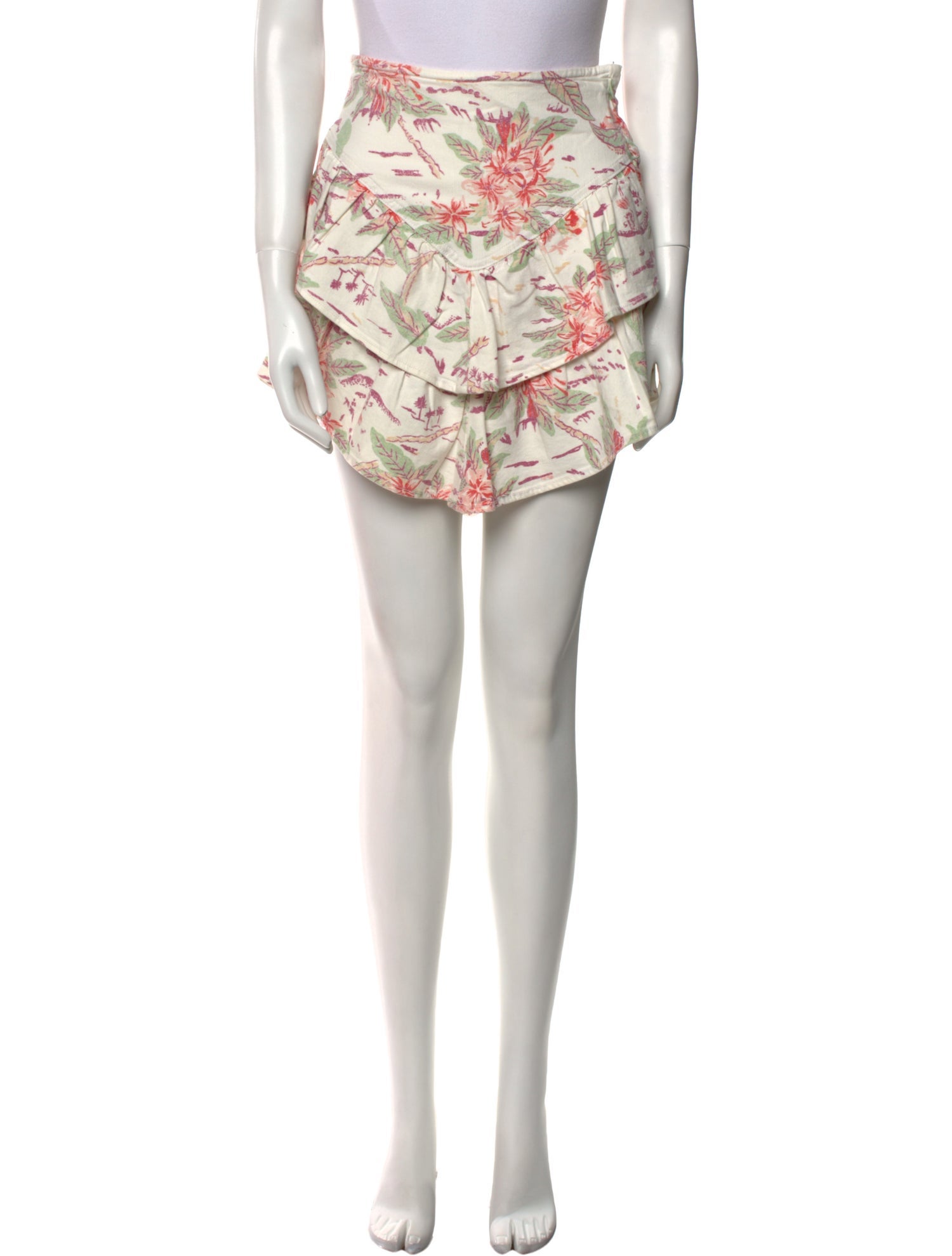 Mother Floral Print Mini Skirt