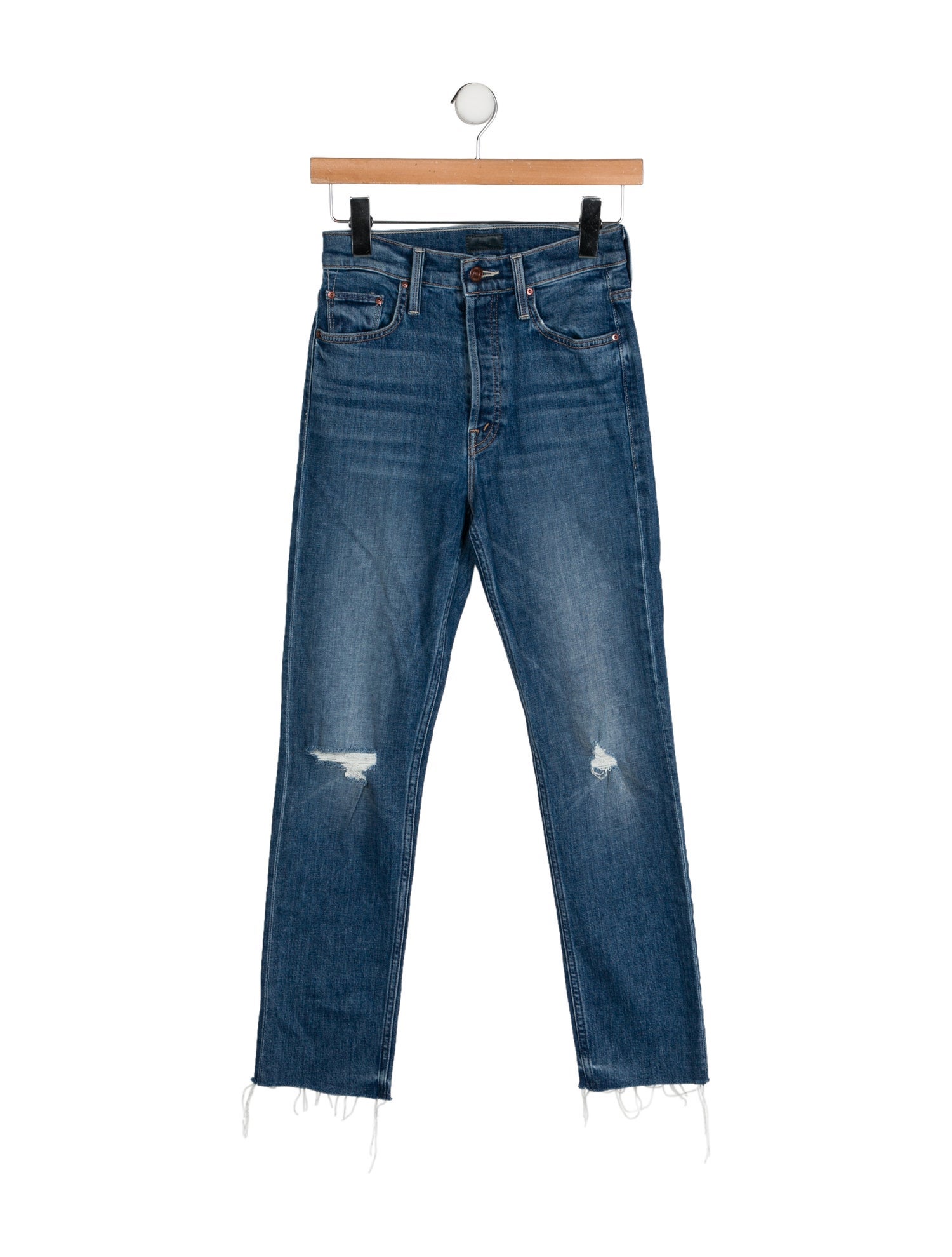Mother High-Rise Straight Leg Jeans