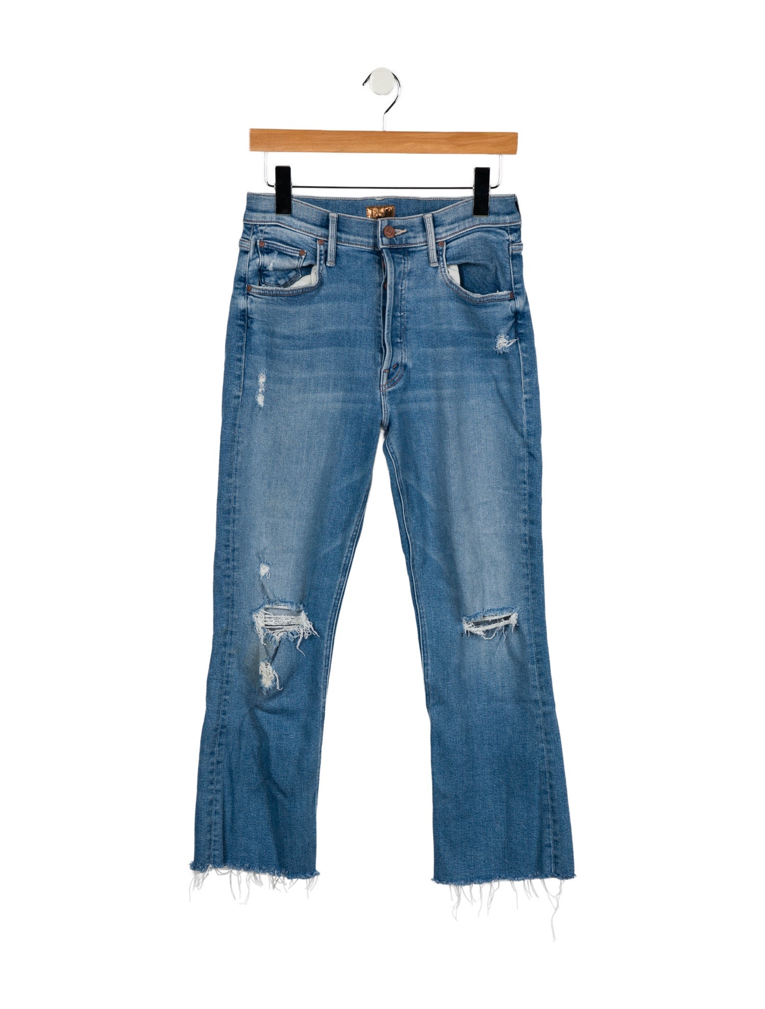 Mother High-Rise Straight Leg Jeans
