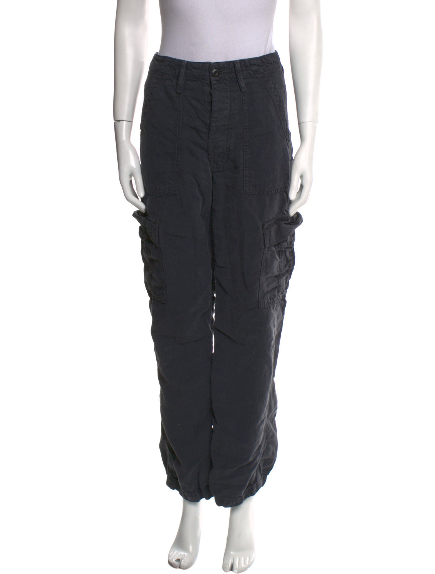 Mother Linen Wide Leg Pants