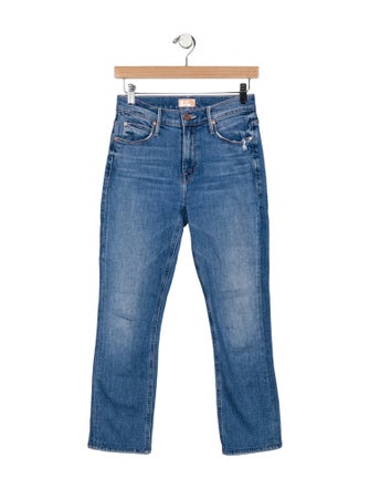 Mother Mid-Rise Straight Leg Jeans