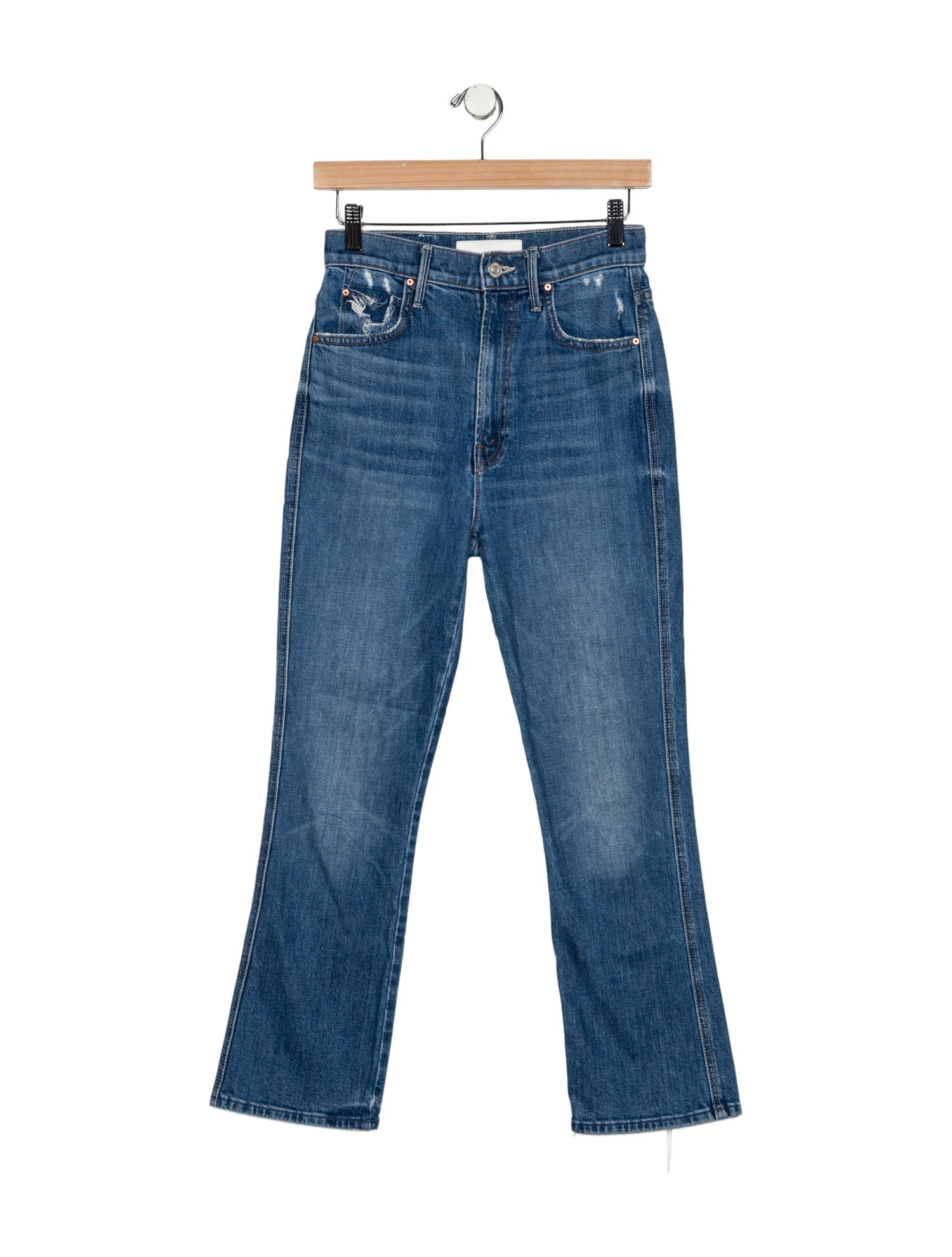 Mother High-Rise Straight Leg Jeans