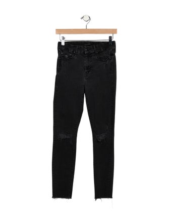 Mother Mid-Rise Skinny Leg Jeans