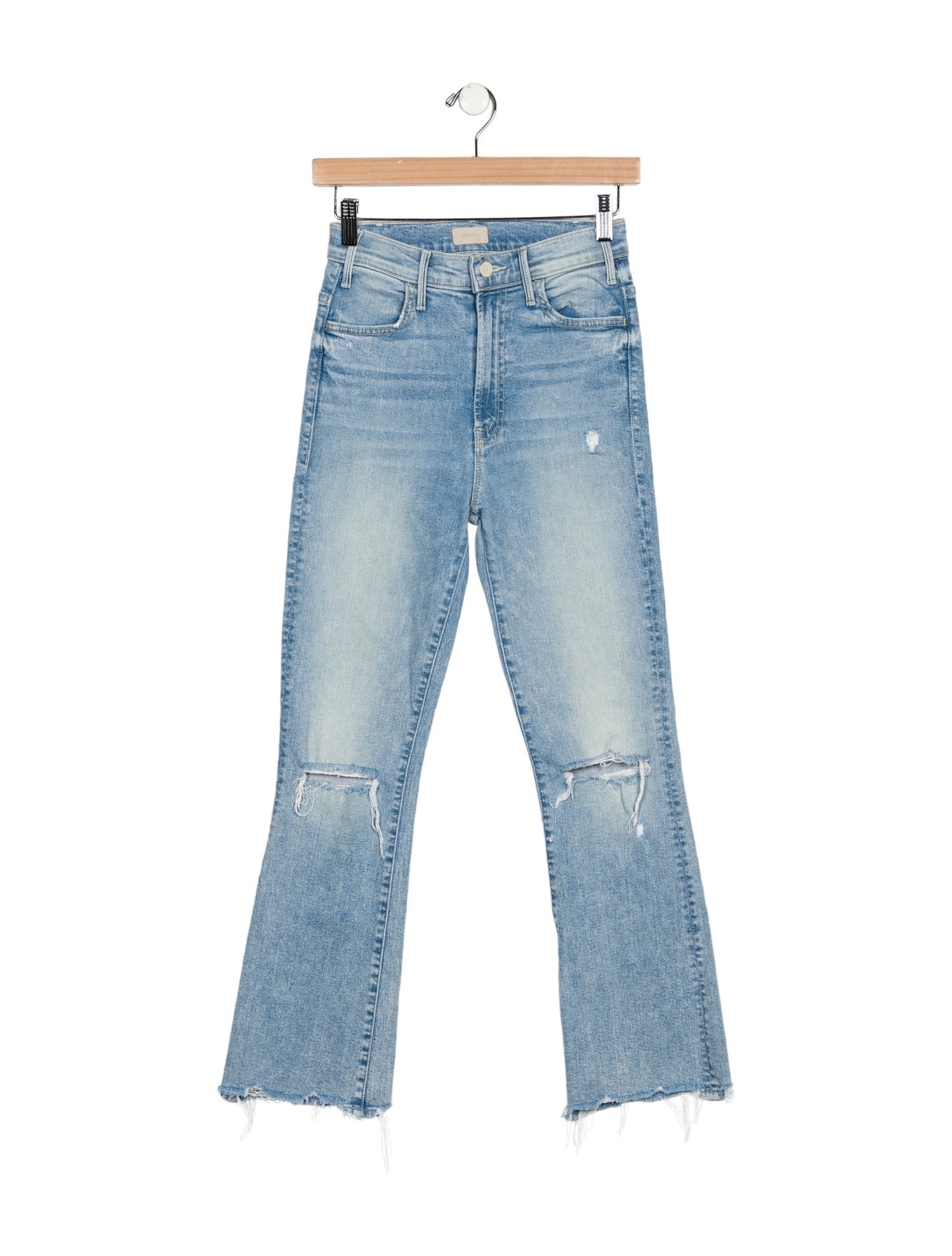 Mother Mid-Rise Straight Leg Jeans