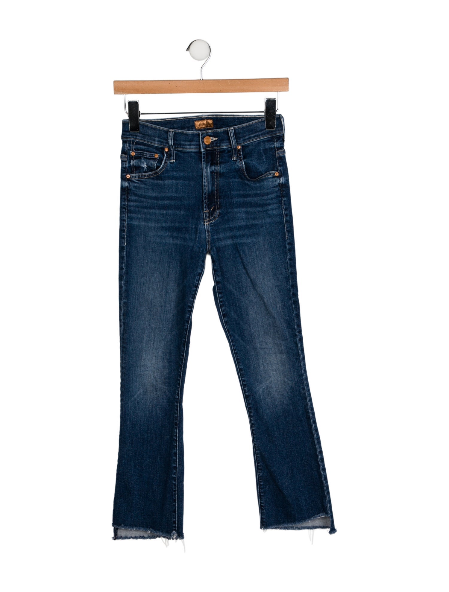 Mother Mid-Rise Straight Leg Jeans