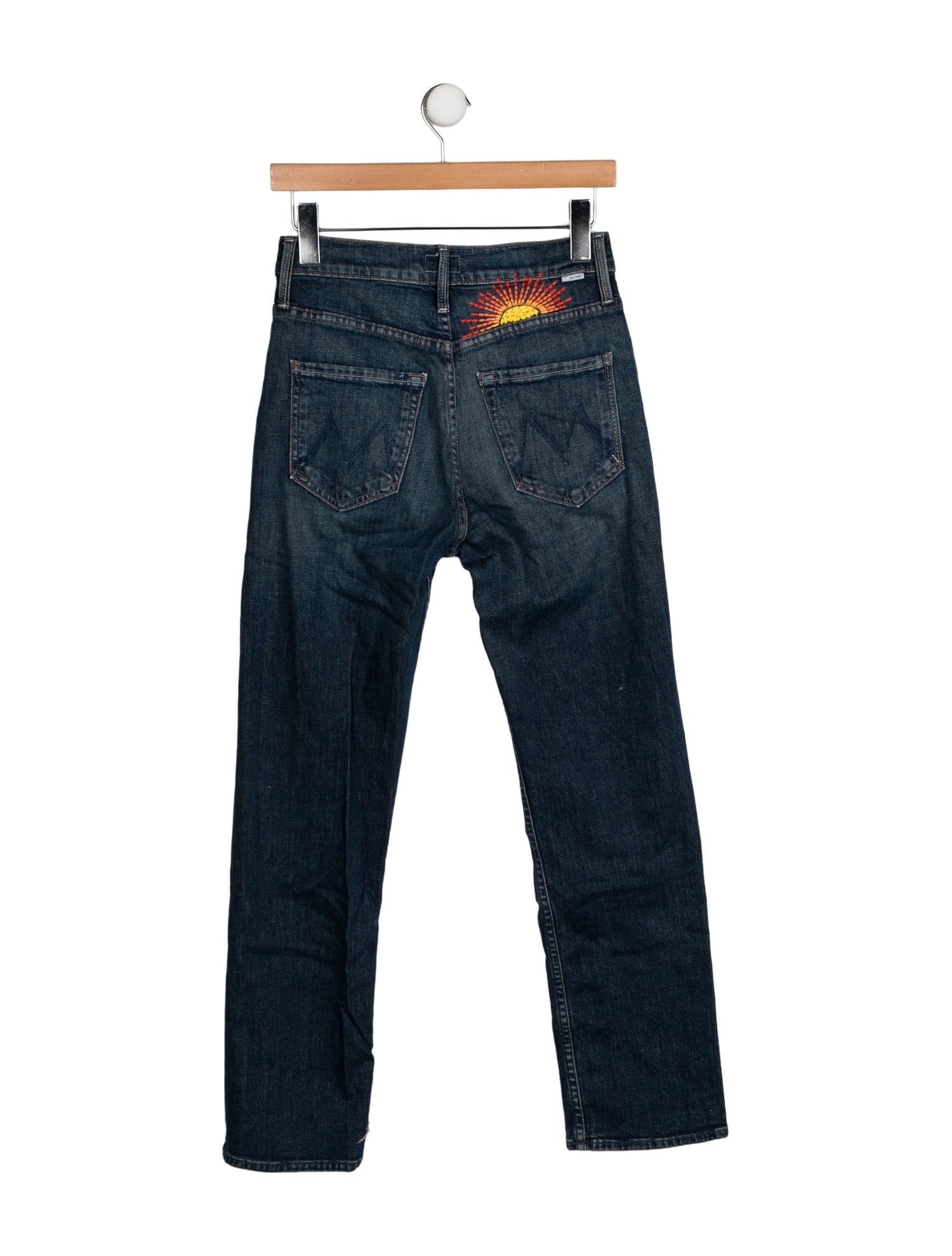 Mother High-Rise Straight Leg Jeans