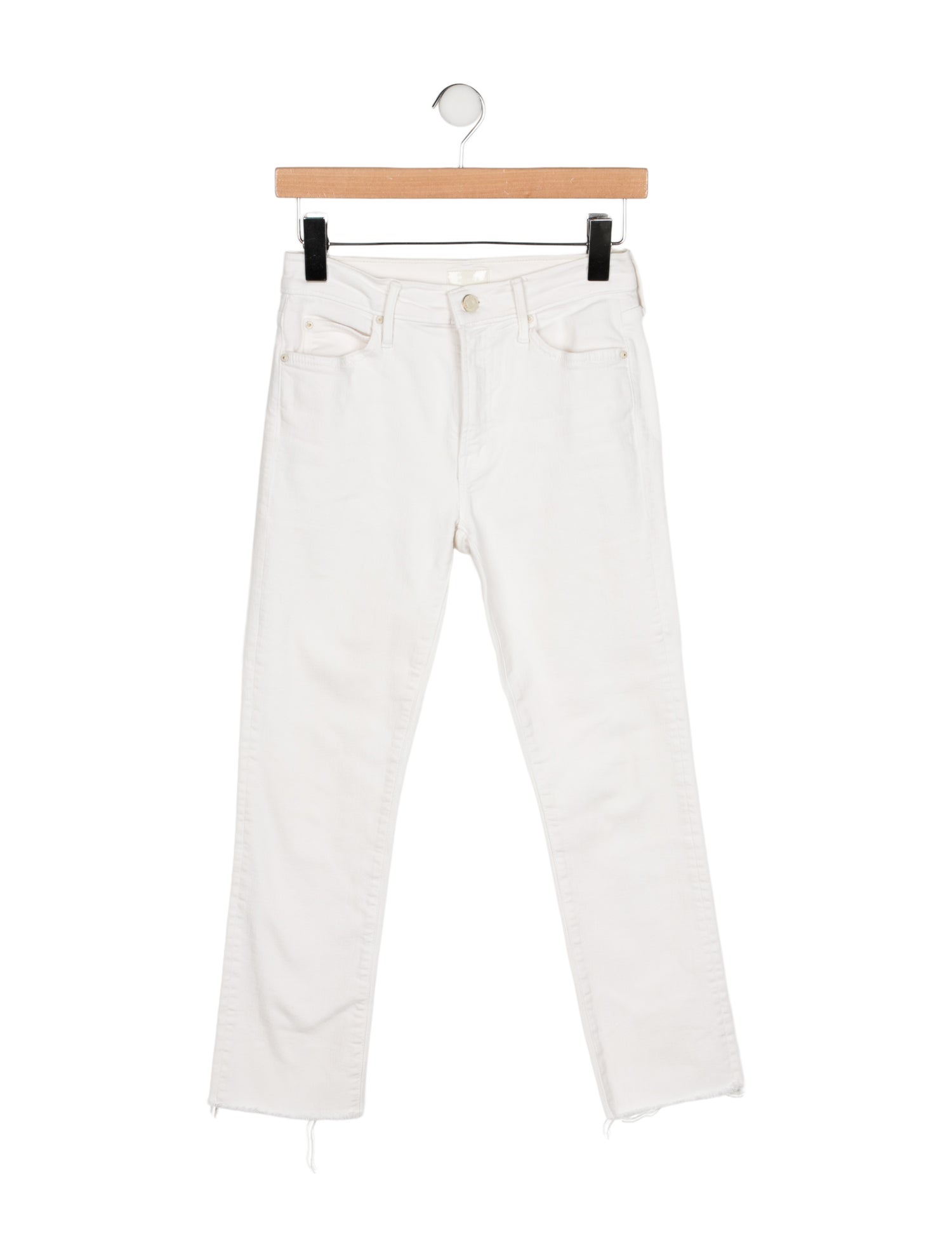 Mother Mid-Rise Straight Leg Jeans