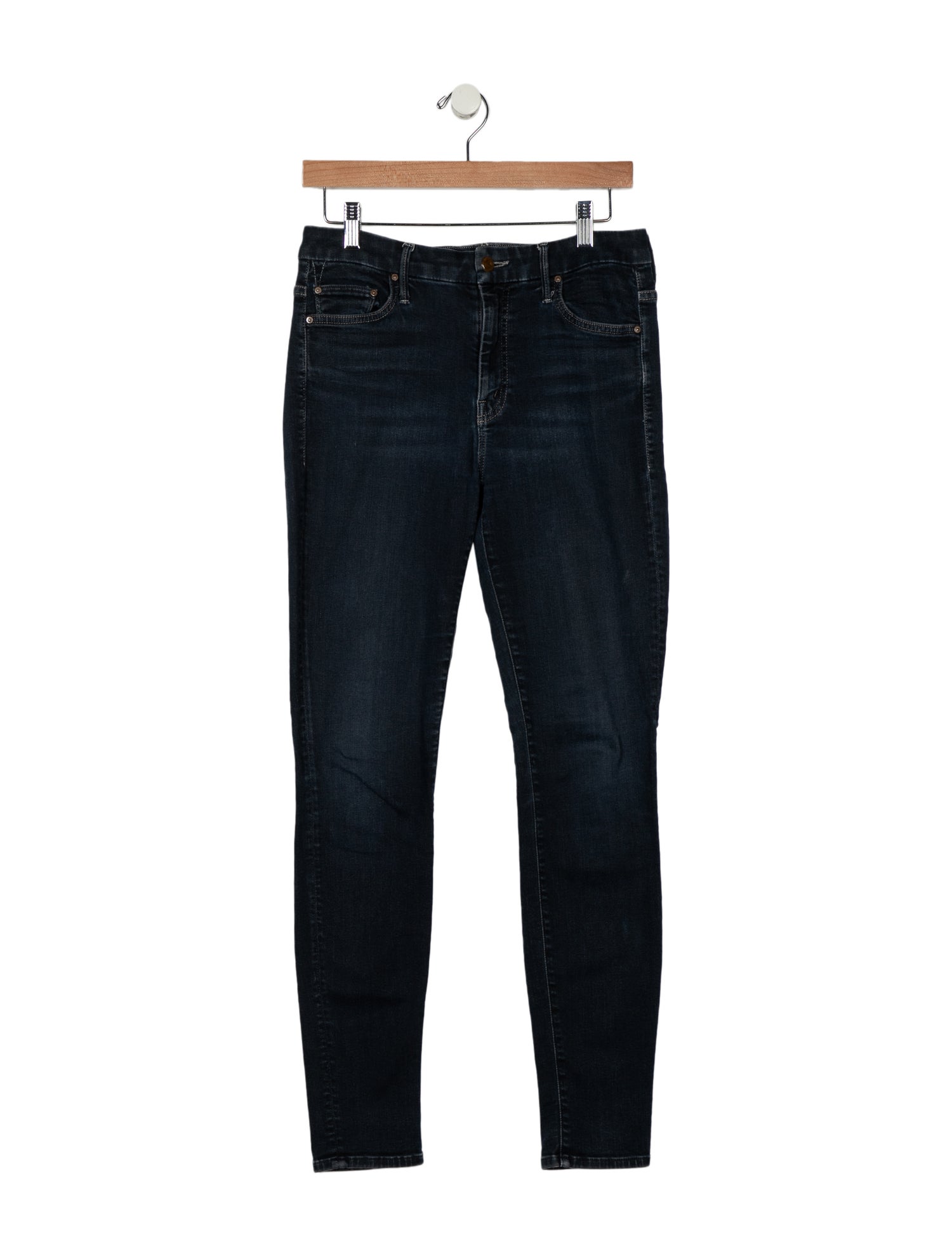 Mother Mid-Rise Skinny Leg Jeans