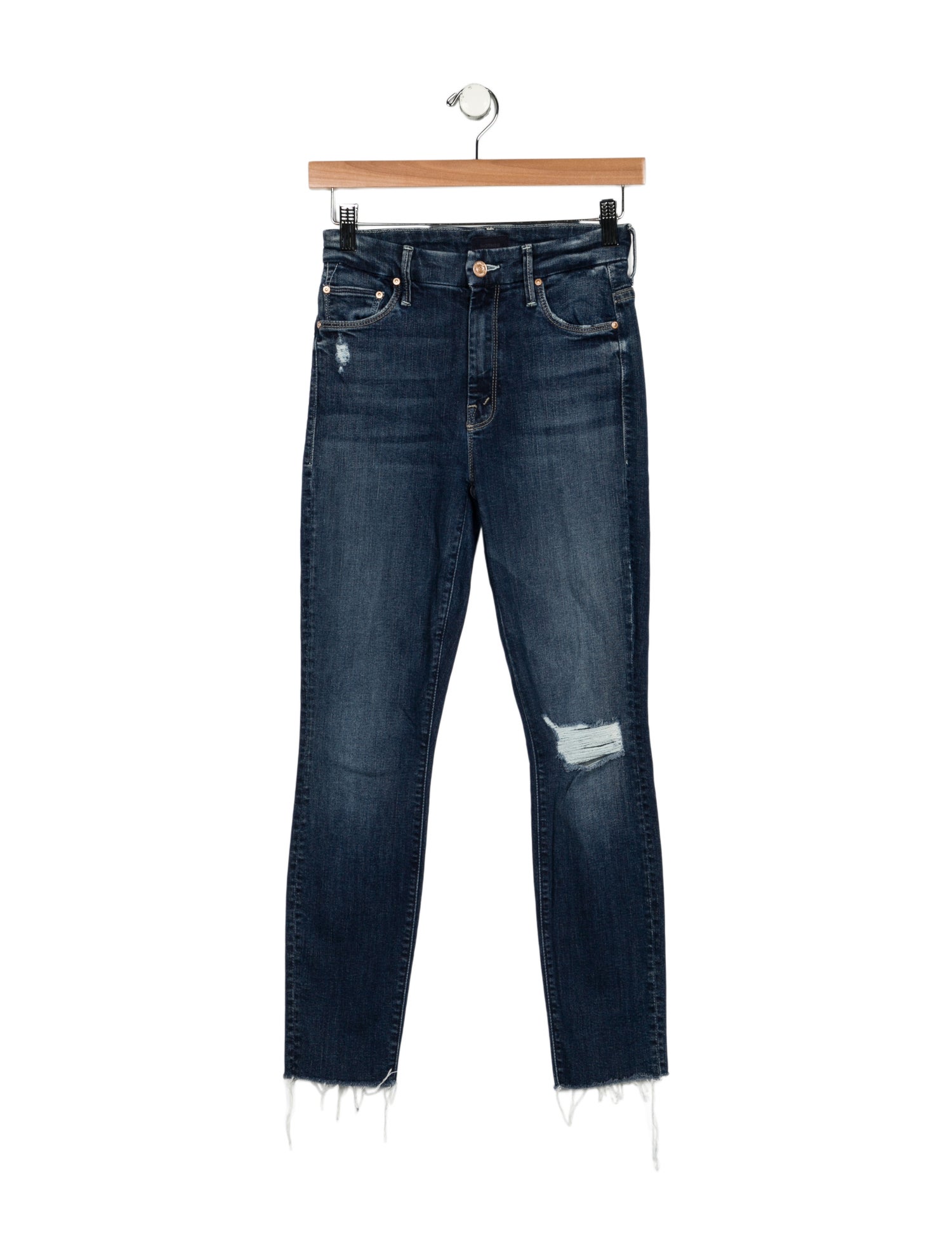 Mother Mid-Rise Skinny Leg Jeans