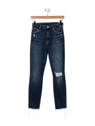 Mother Mid-Rise Skinny Leg Jeans