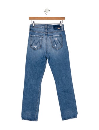 Mother High-Rise Straight Leg Jeans