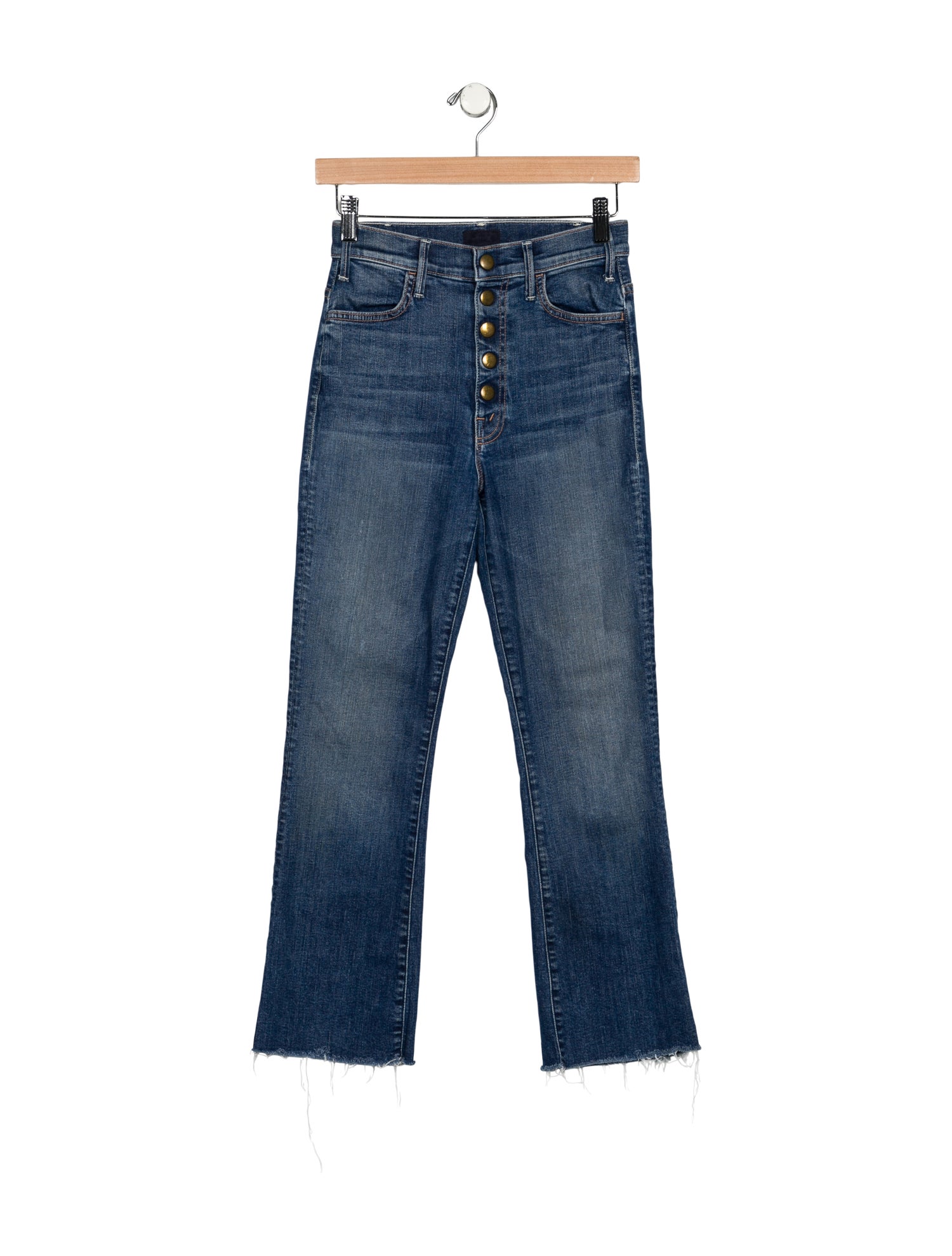 Mother Mid-Rise Straight Leg Jeans
