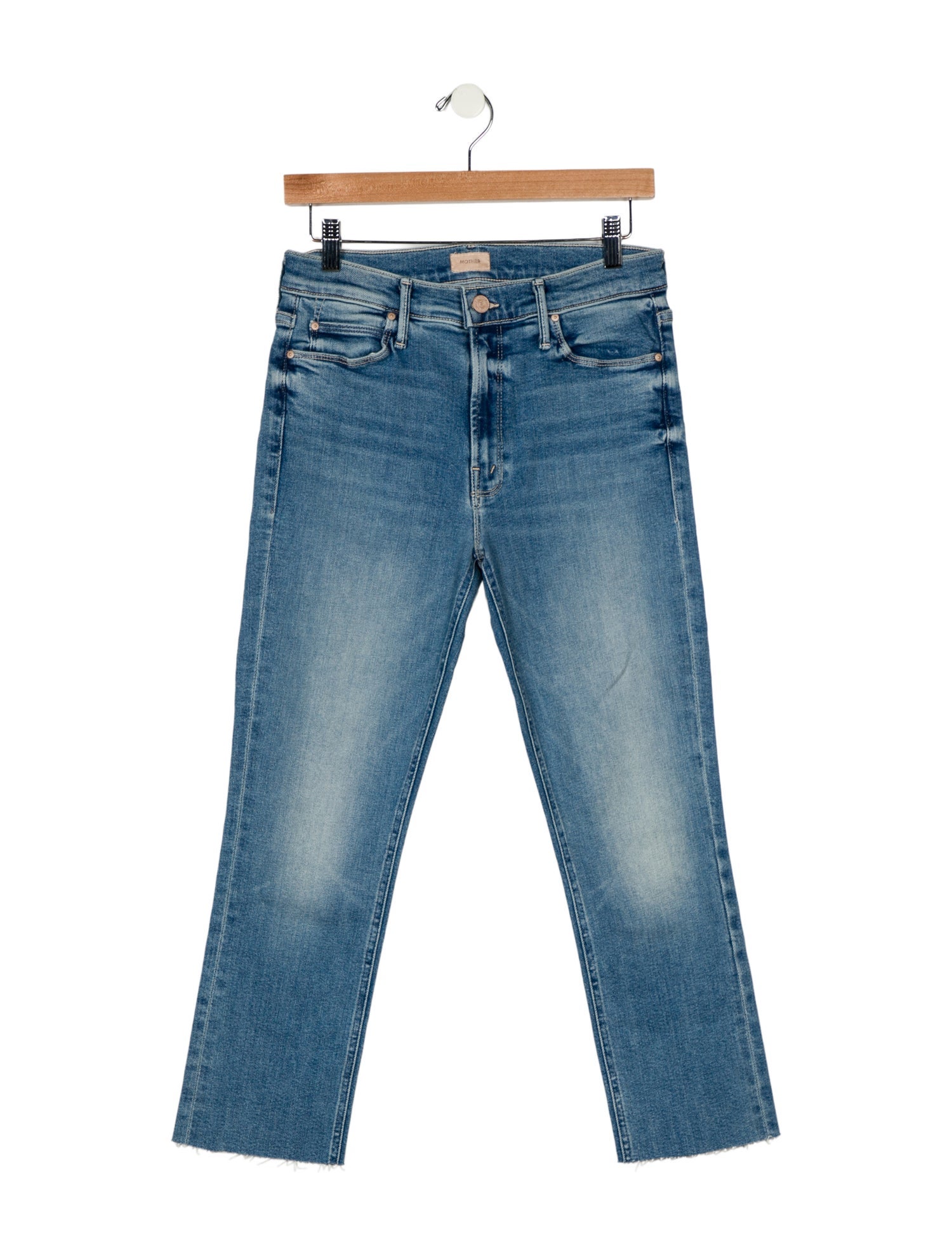 Mother Mid-Rise Straight Leg Jeans