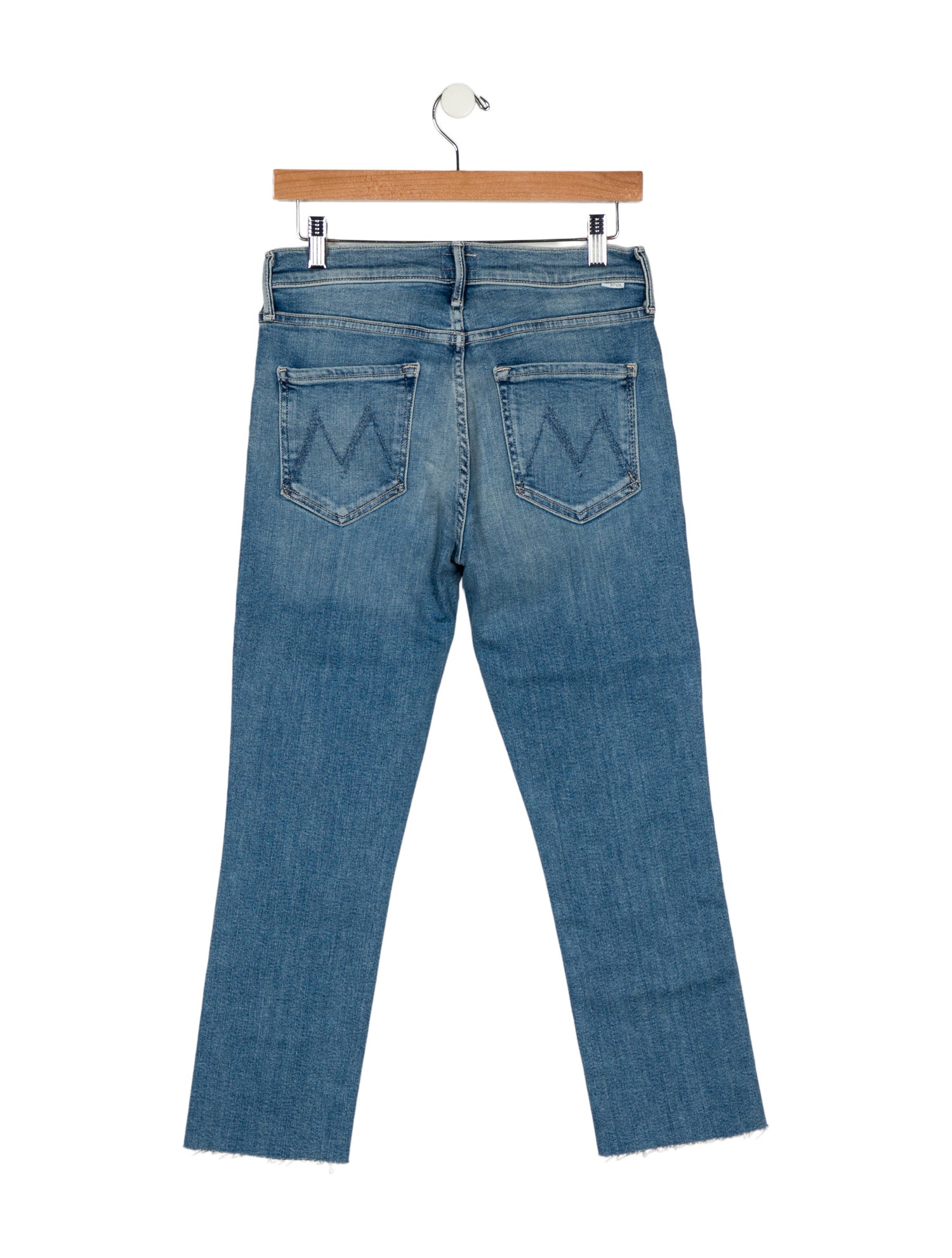 Mother Mid-Rise Straight Leg Jeans