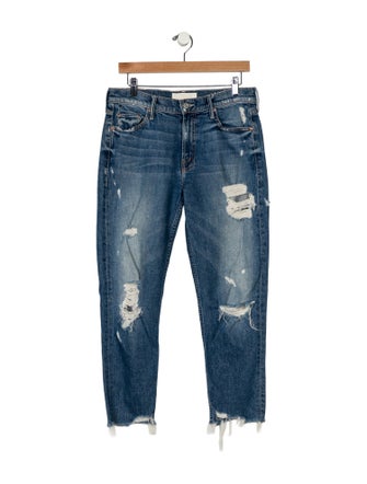 Mother High-Rise Straight Leg Jeans