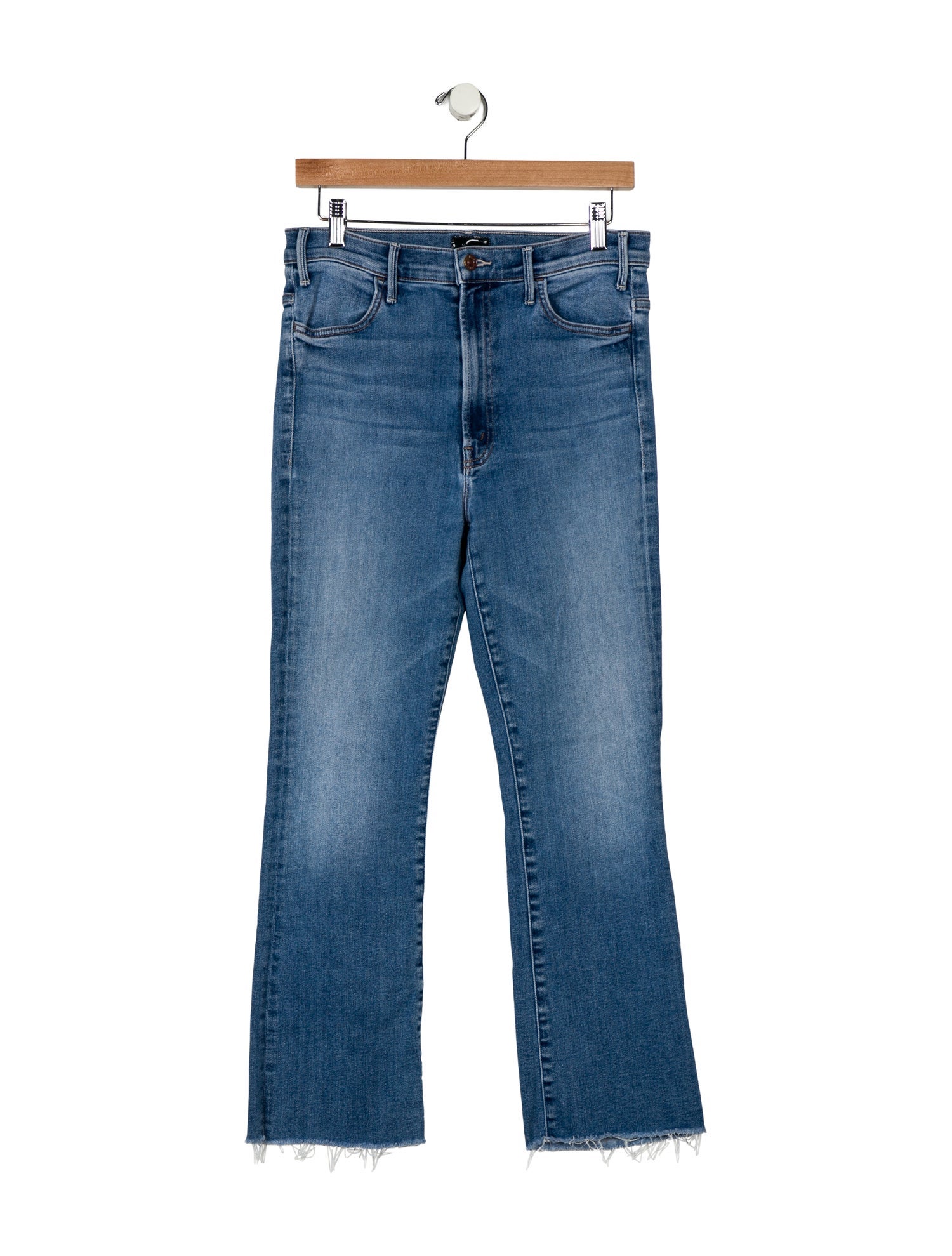 Mother Mid-Rise Straight Leg Jeans