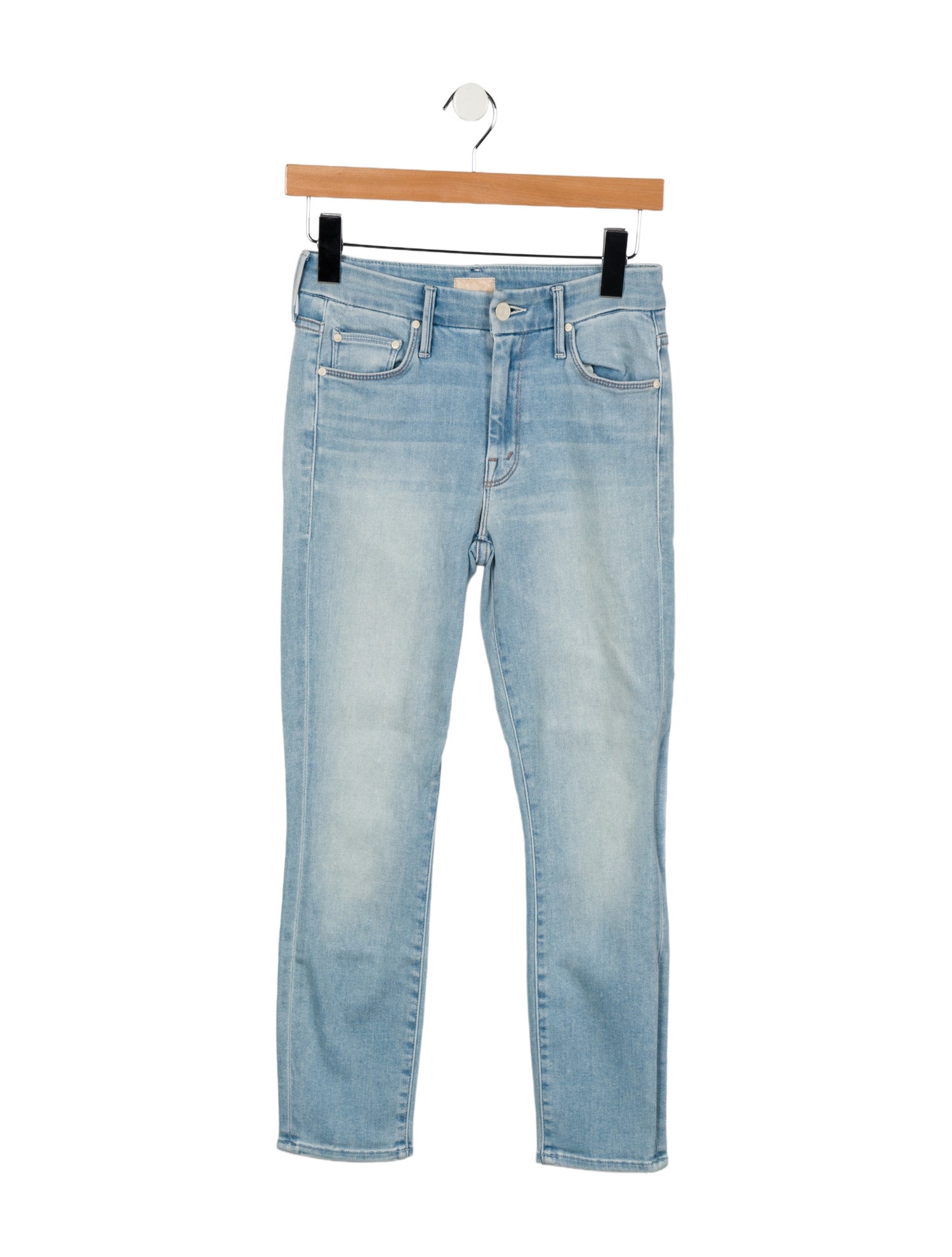 Mother Mid-Rise Skinny Leg Jeans