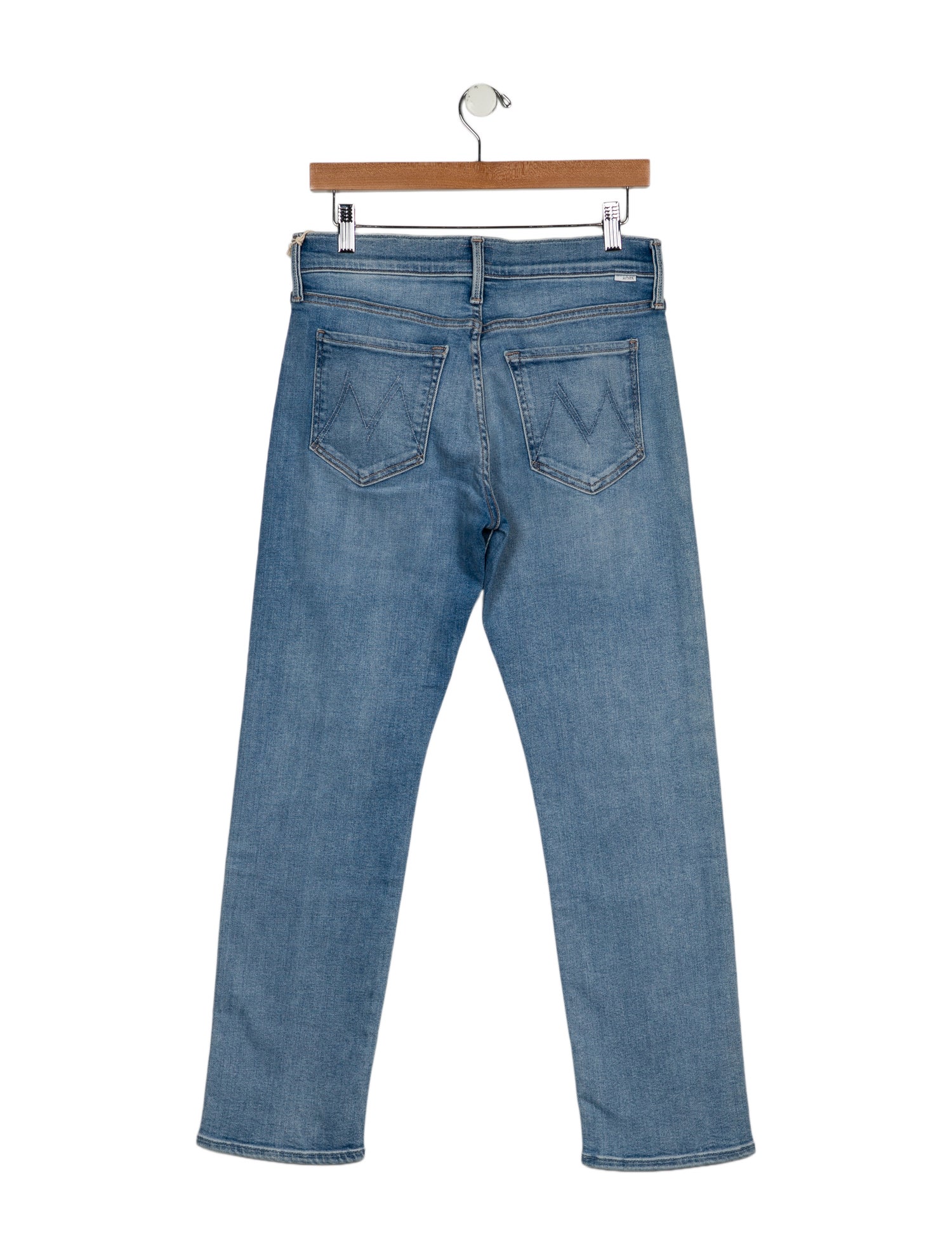 Mother Mid-Rise Straight Leg Jeans