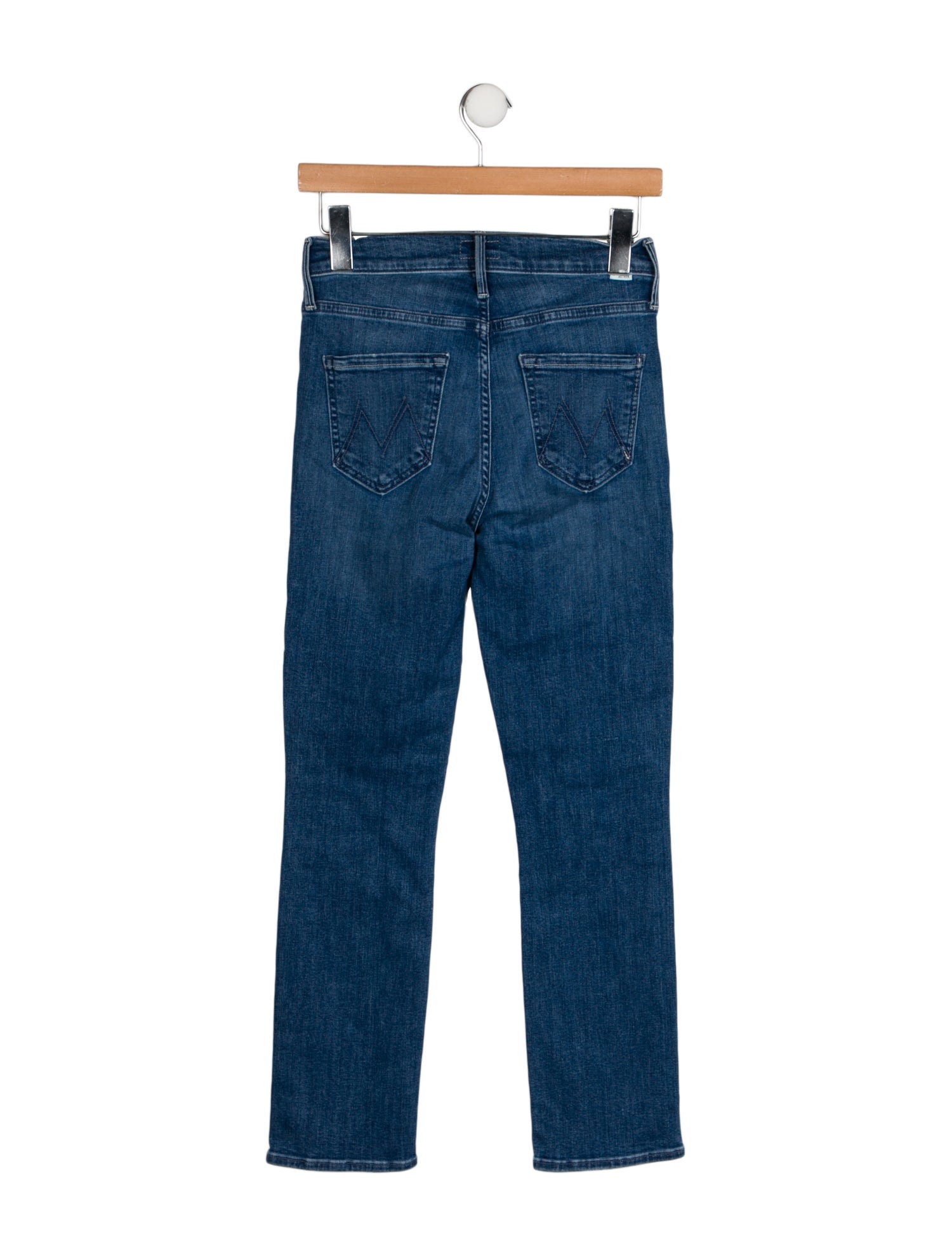 Mother Mid-Rise Straight Leg Jeans