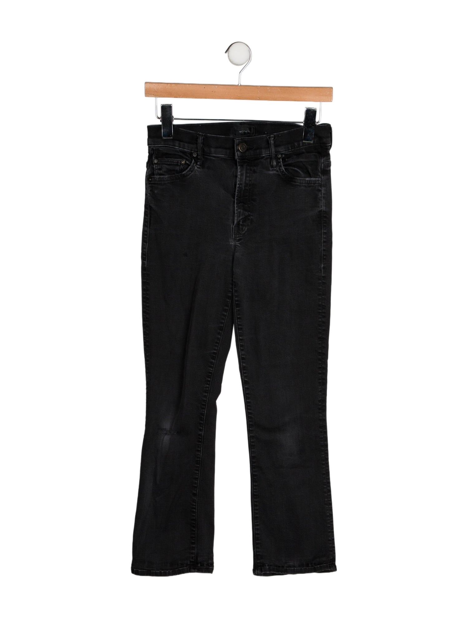 Mother Mid-Rise Straight Leg Jeans