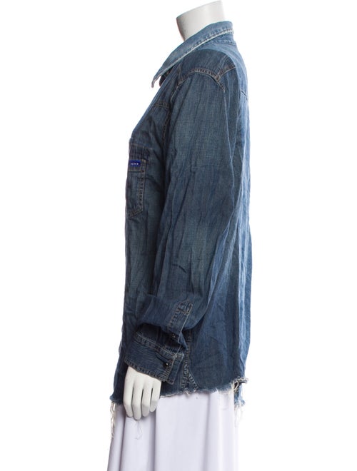 Mother Colorblock Pattern Denim Jacket