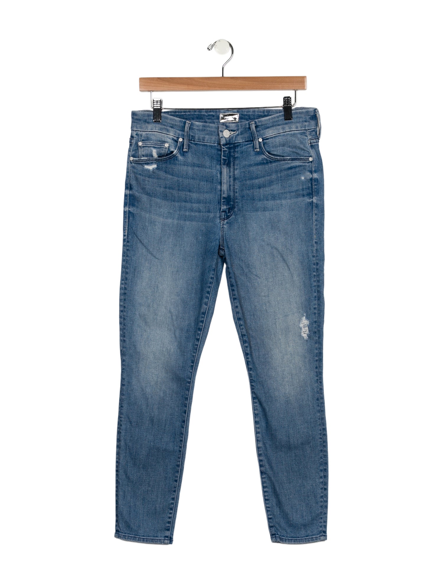 Mother Mid-Rise Skinny Leg Jeans