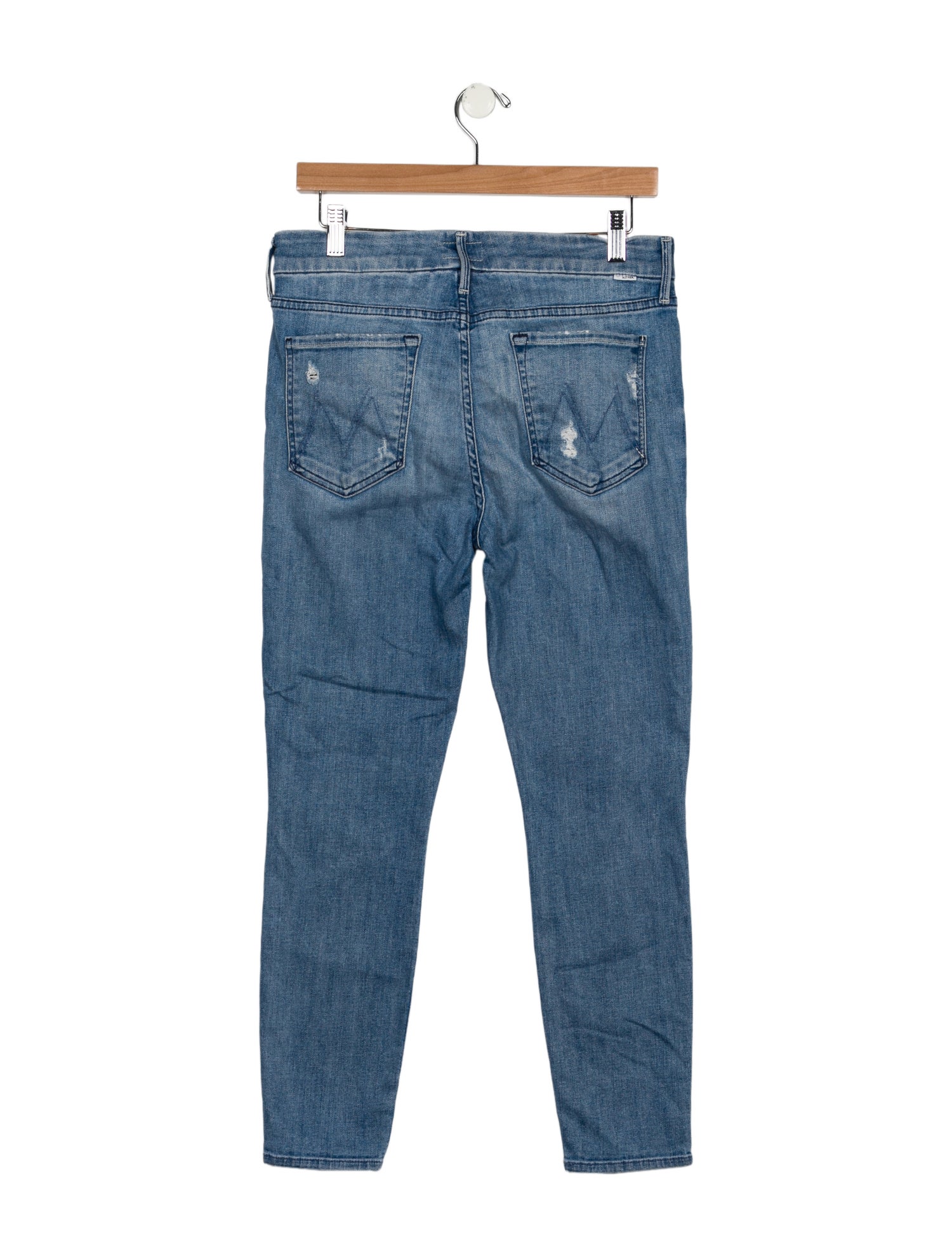 Mother Mid-Rise Skinny Leg Jeans