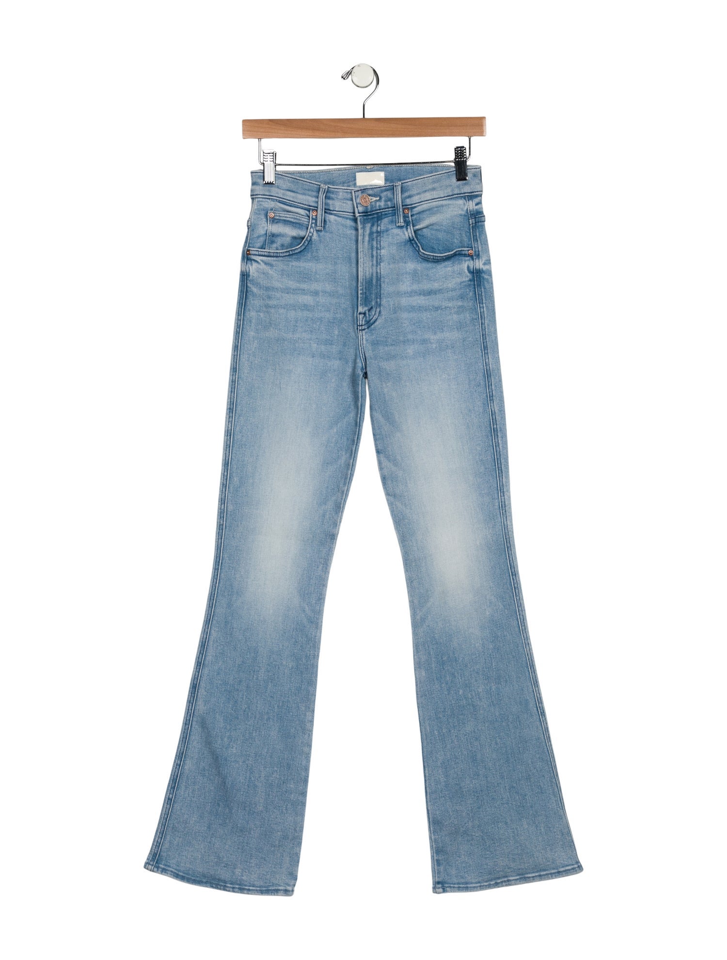 Mother Mid-Rise Wide Leg Jeans