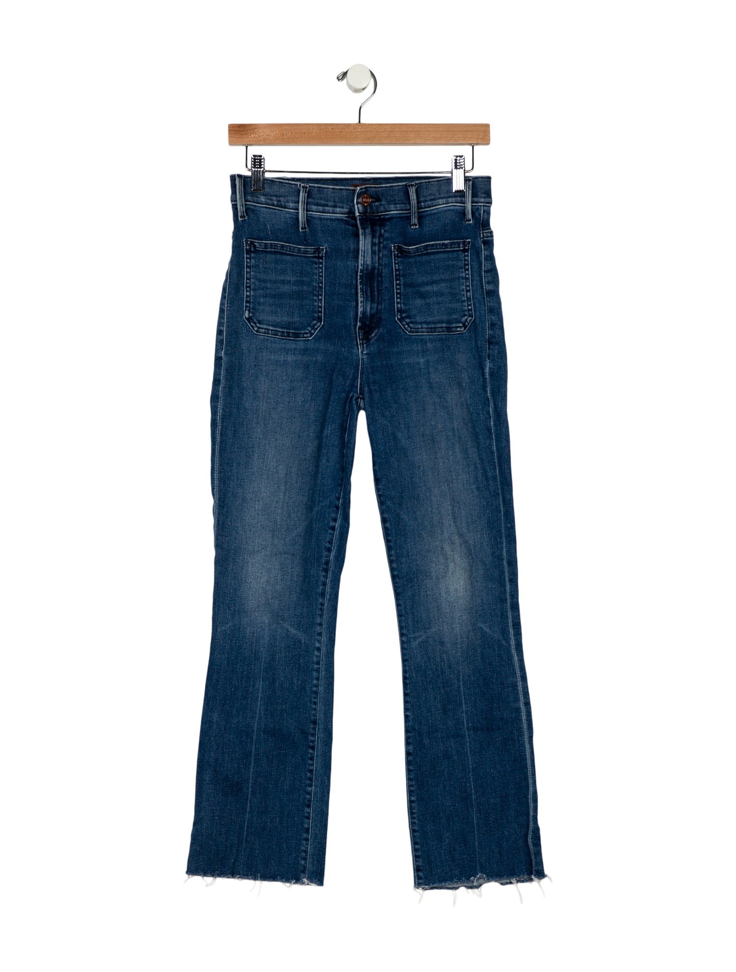 Mother Mid-Rise Straight Leg Jeans