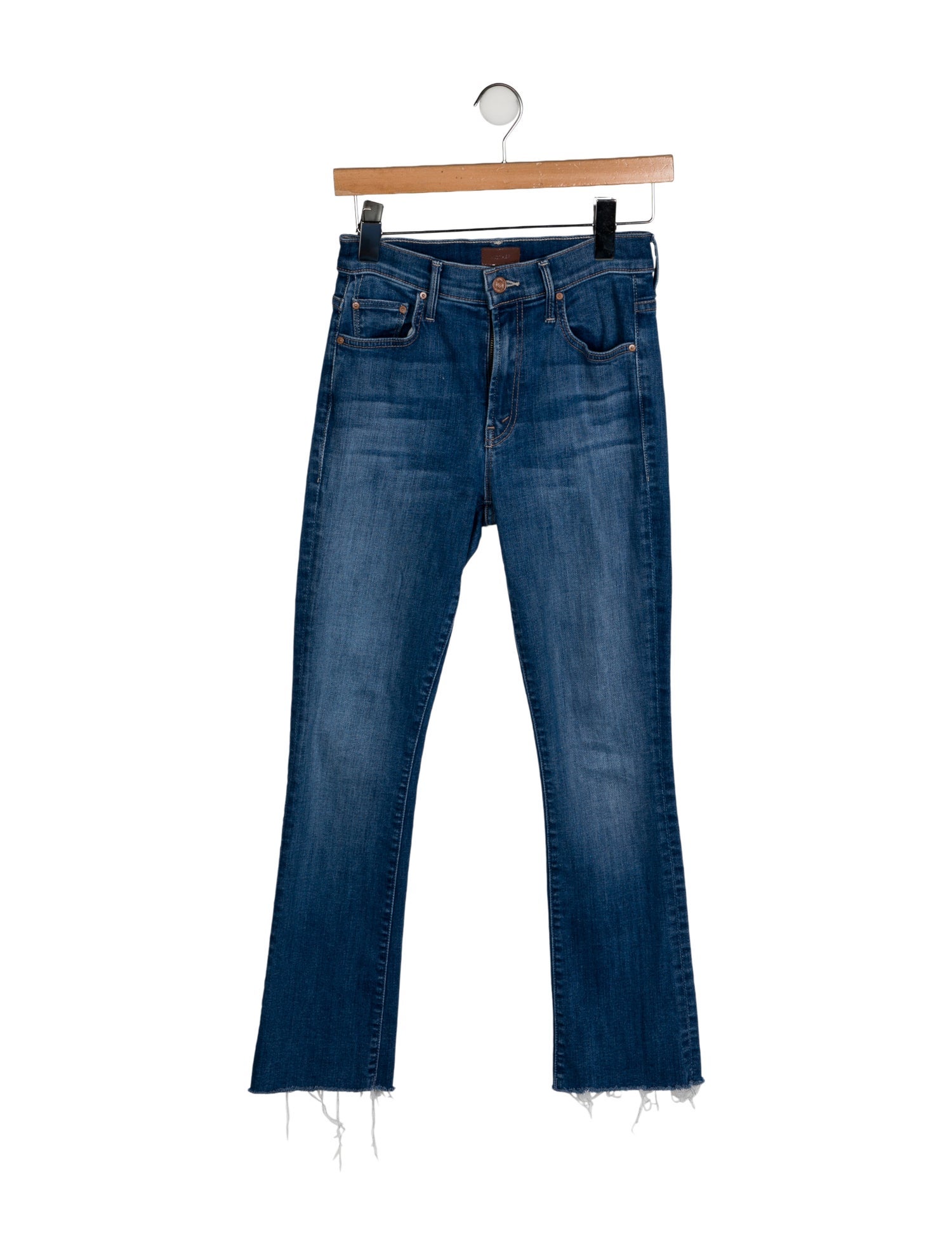 Mother Mid-Rise Straight Leg Jeans