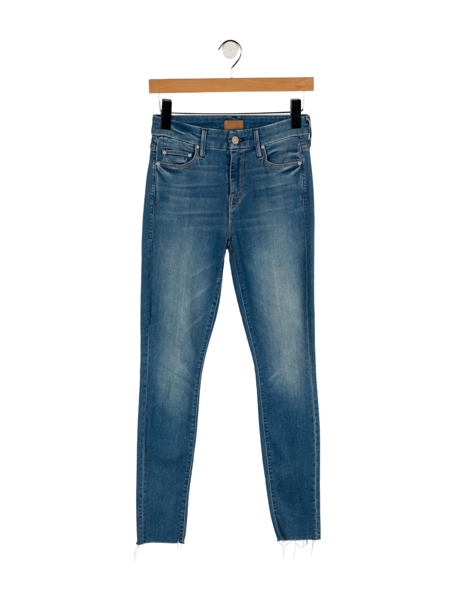Mother Mid-Rise Skinny Leg Jeans