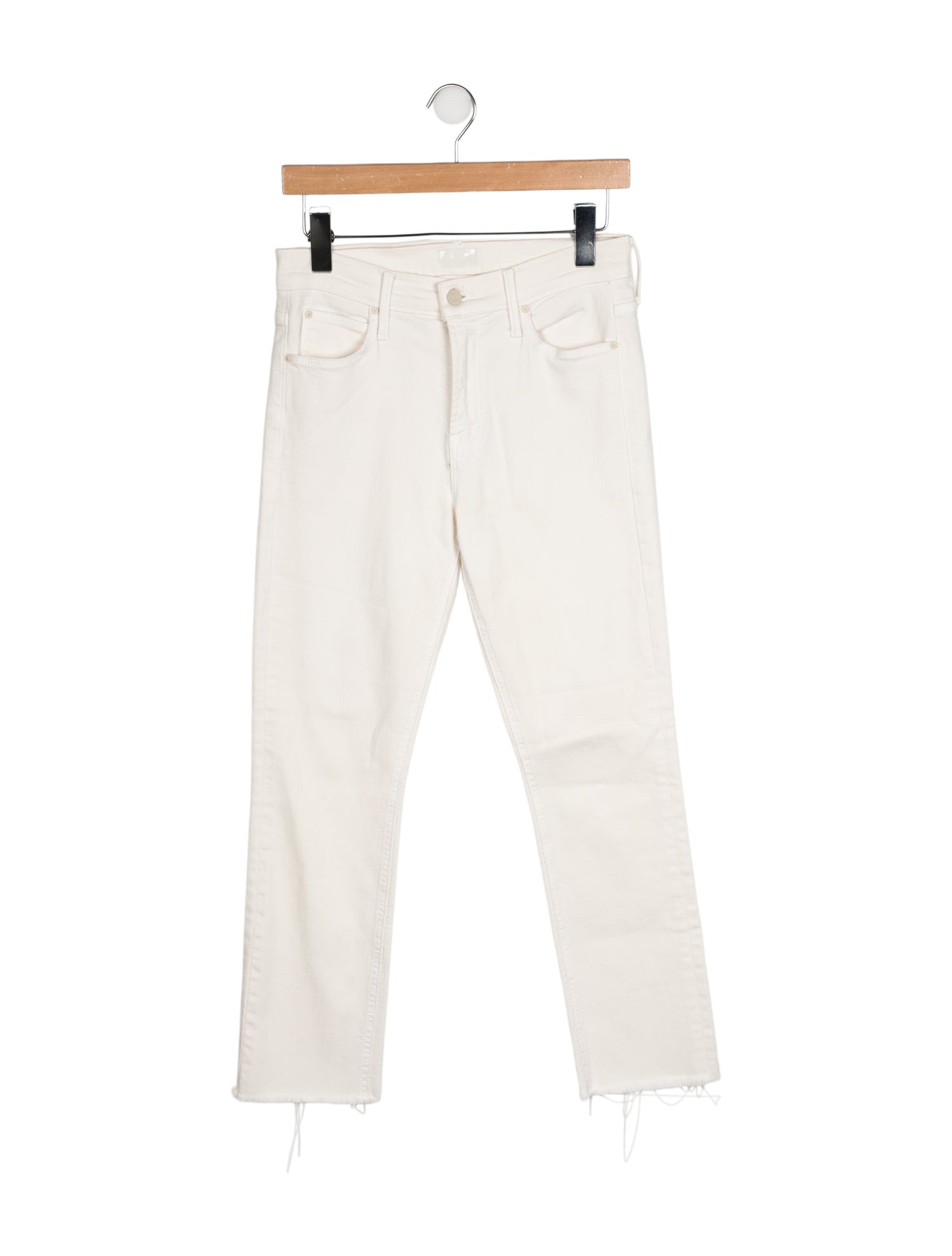 Mother Mid-Rise Straight Leg Jeans