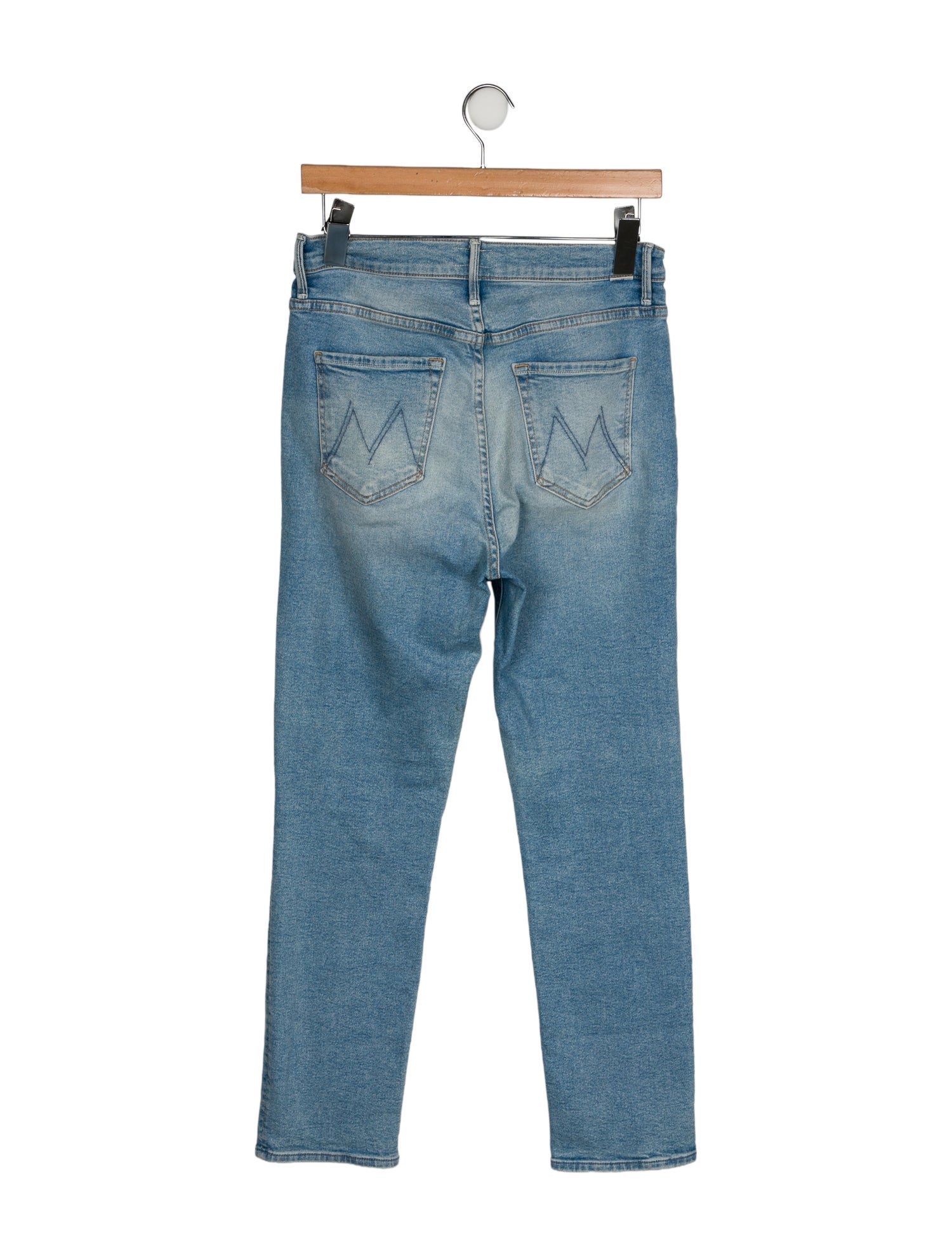Mother Mid-Rise Straight Leg Jeans