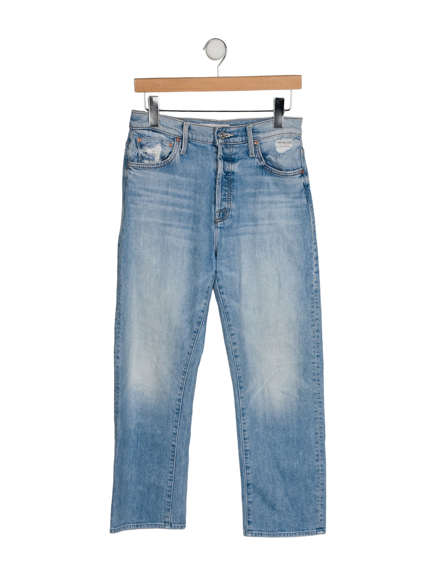 Mother High-Rise Straight Leg Jeans