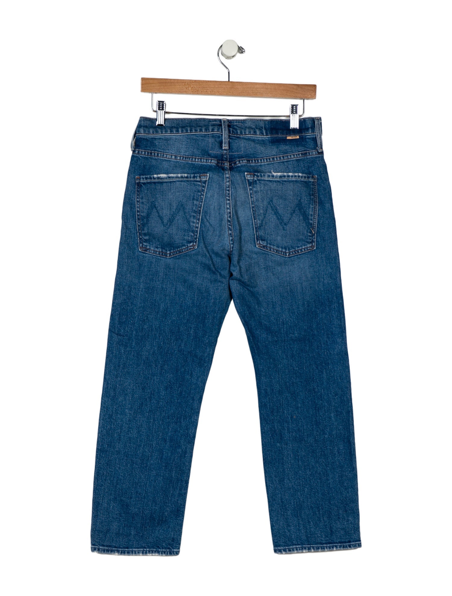 Mother Mid-Rise Straight Leg Jeans