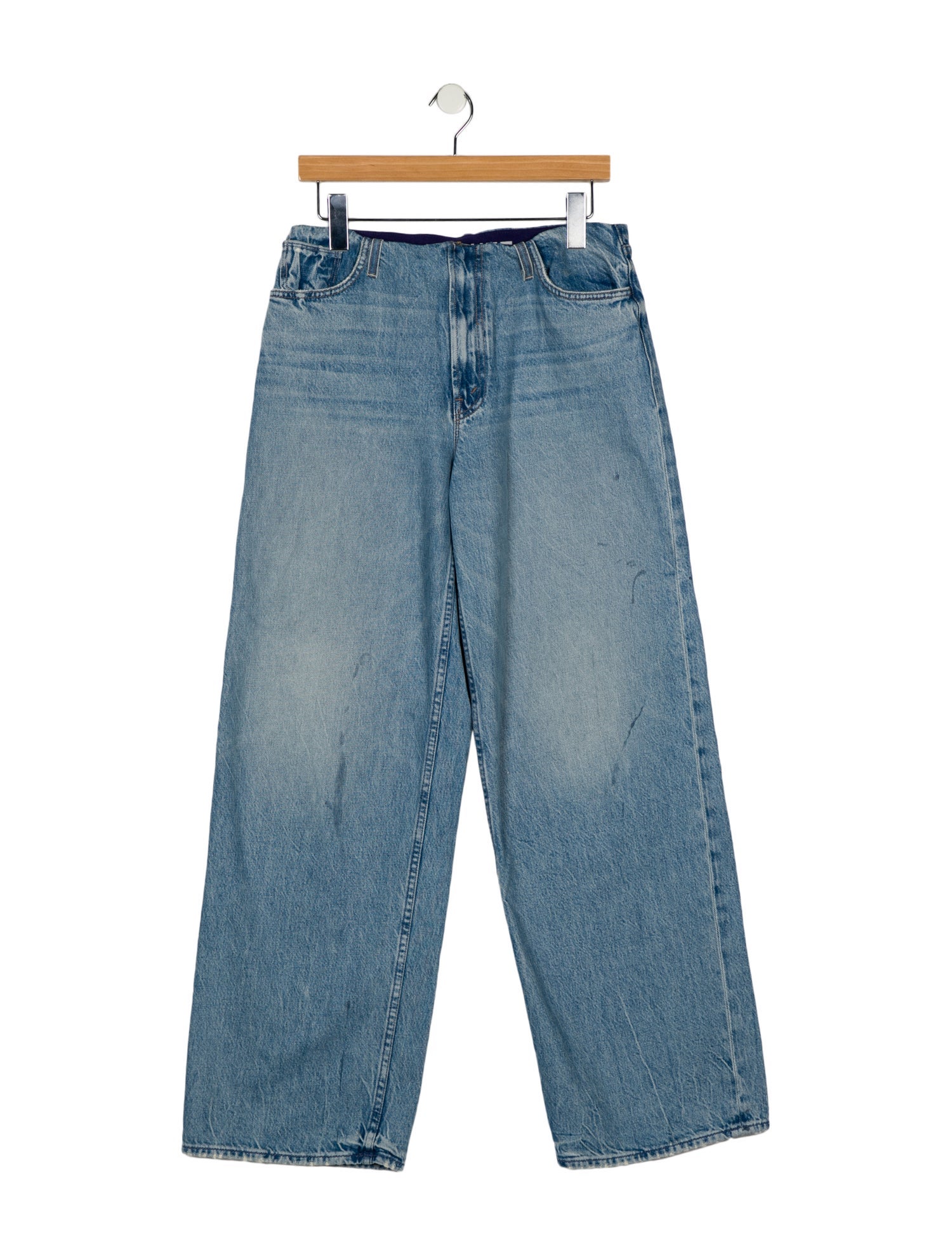 Mother Mid-Rise Wide Leg Jeans