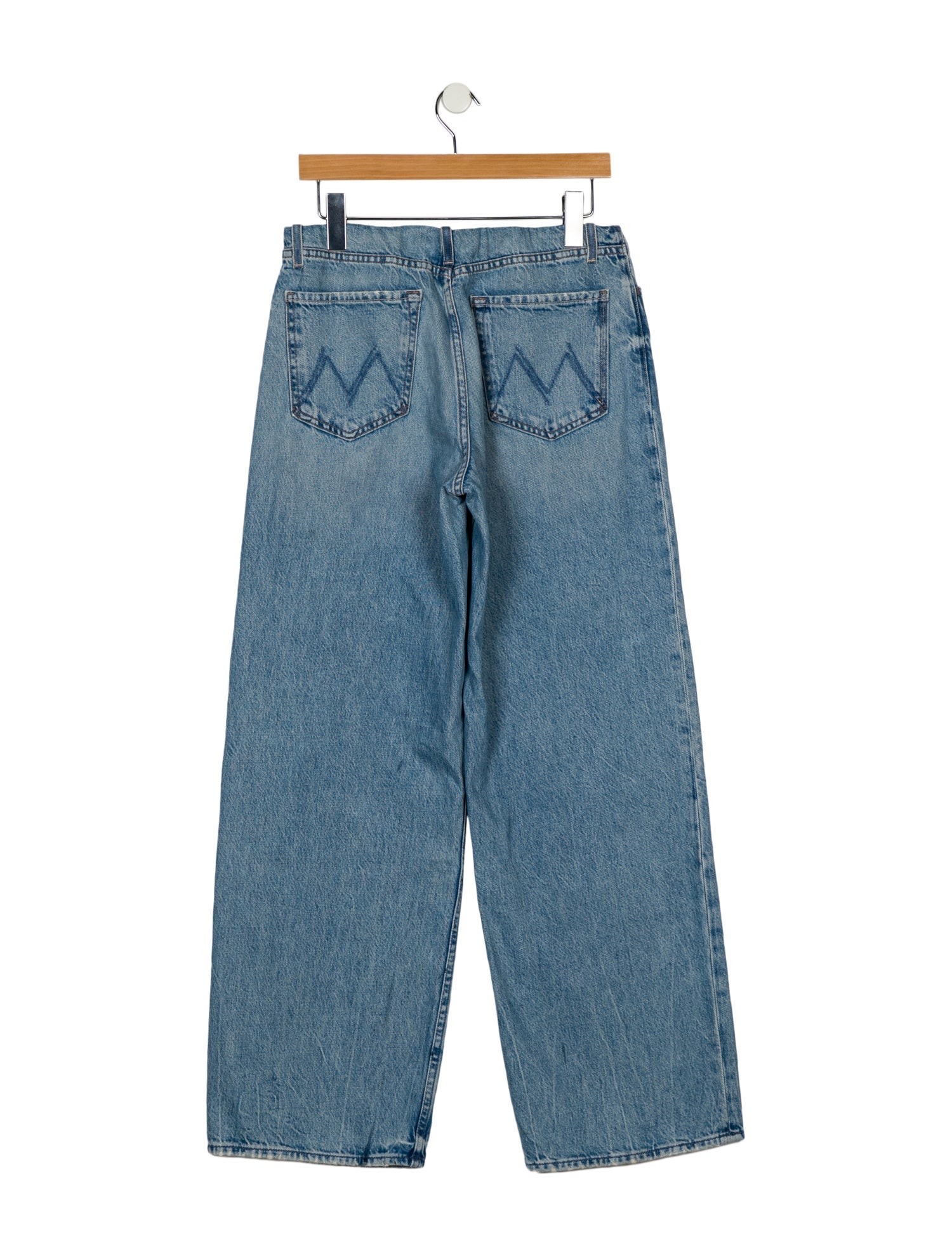 Mother Mid-Rise Wide Leg Jeans