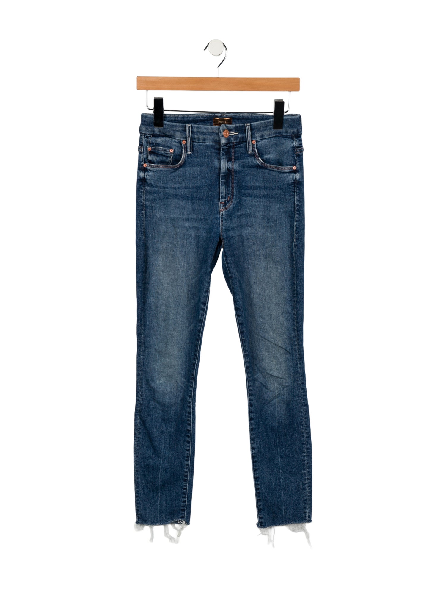 Mother Mid-Rise Skinny Leg Jeans