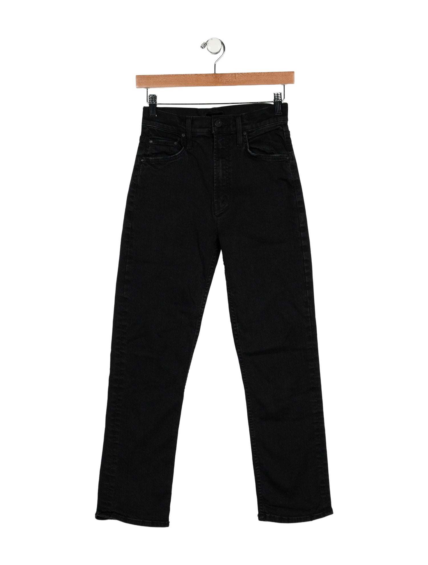 Mother Mid-Rise Straight Leg Jeans