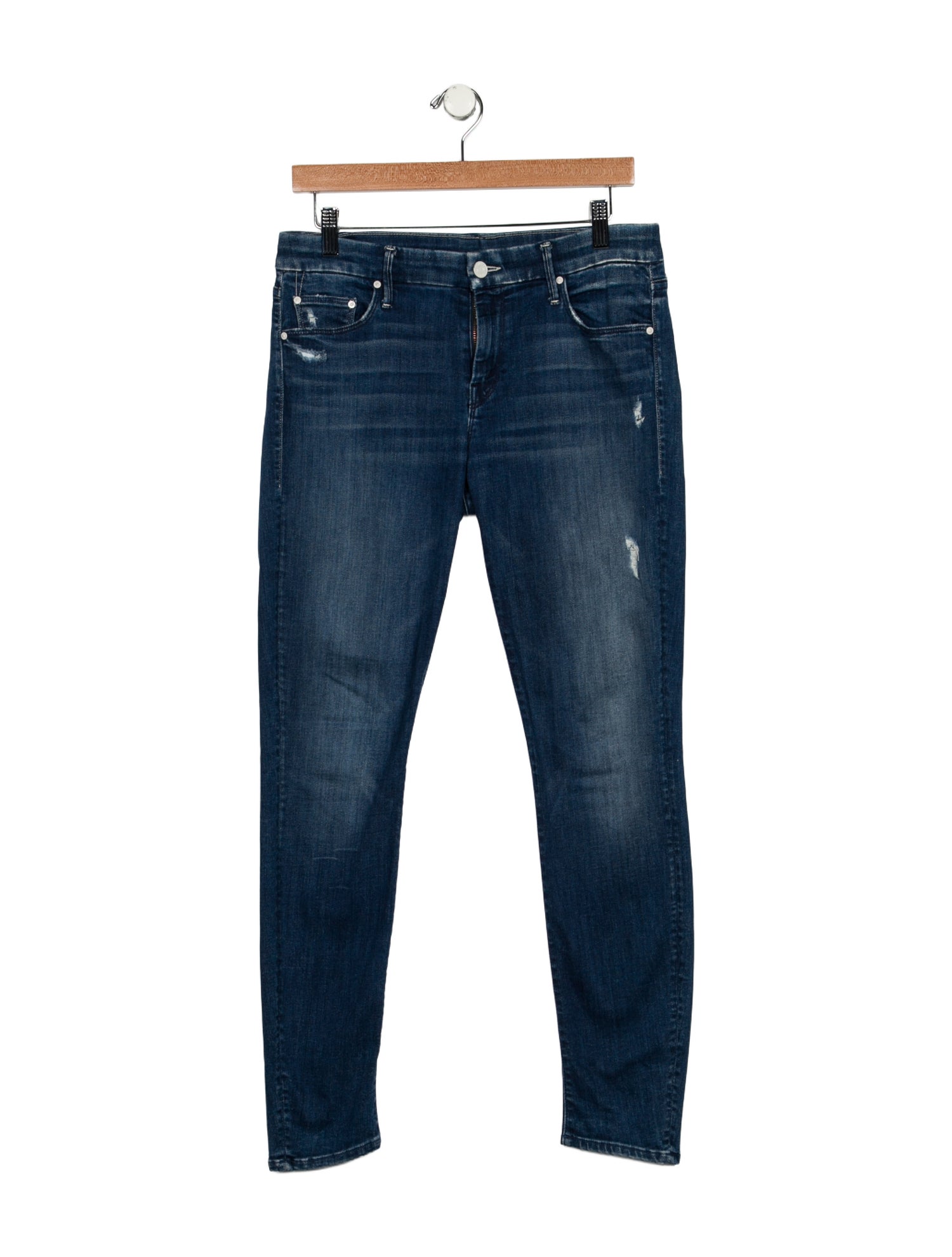 Mother Mid-Rise Skinny Leg Jeans