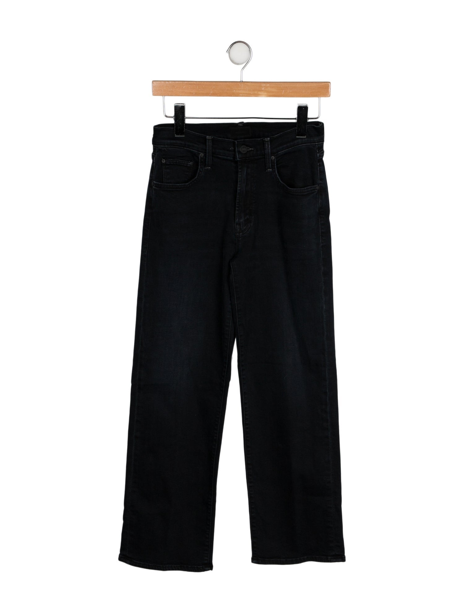Mother Mid-Rise Wide Leg Jeans