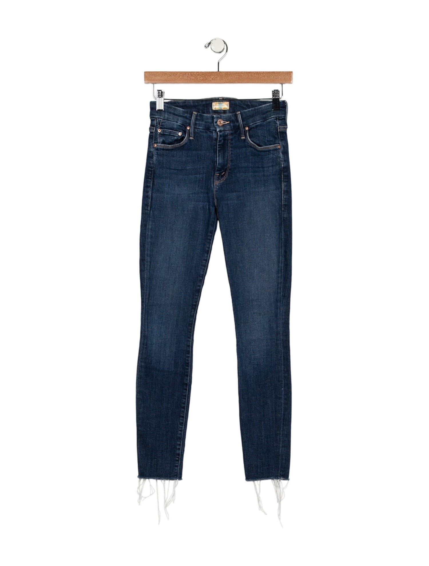 Mother Mid-Rise Skinny Leg Jeans