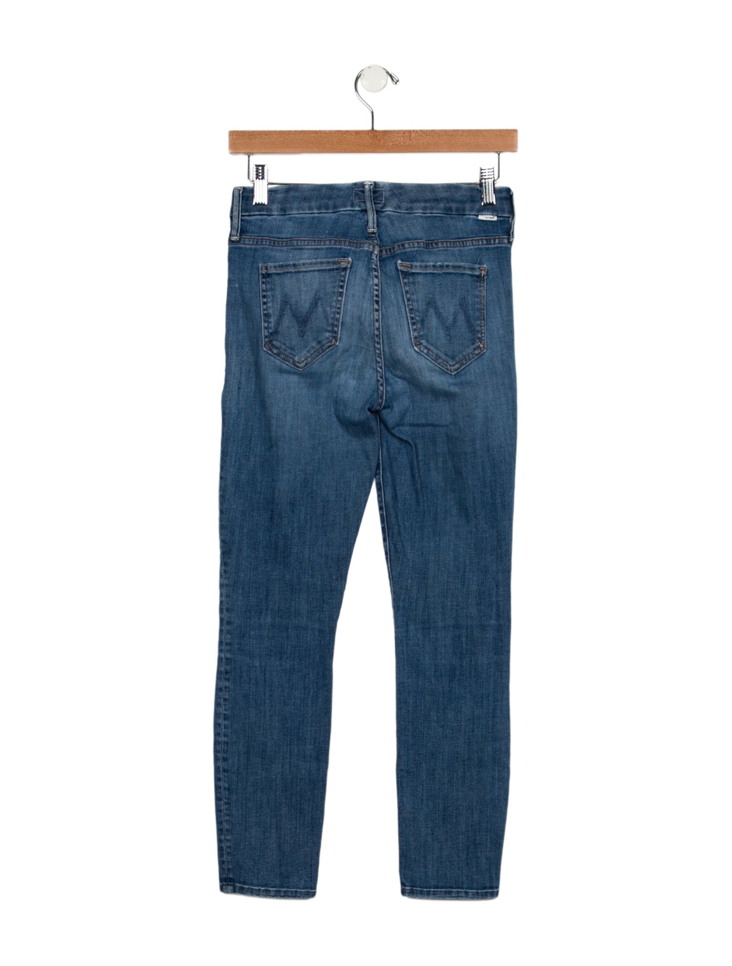Mother Mid-Rise Skinny Leg Jeans