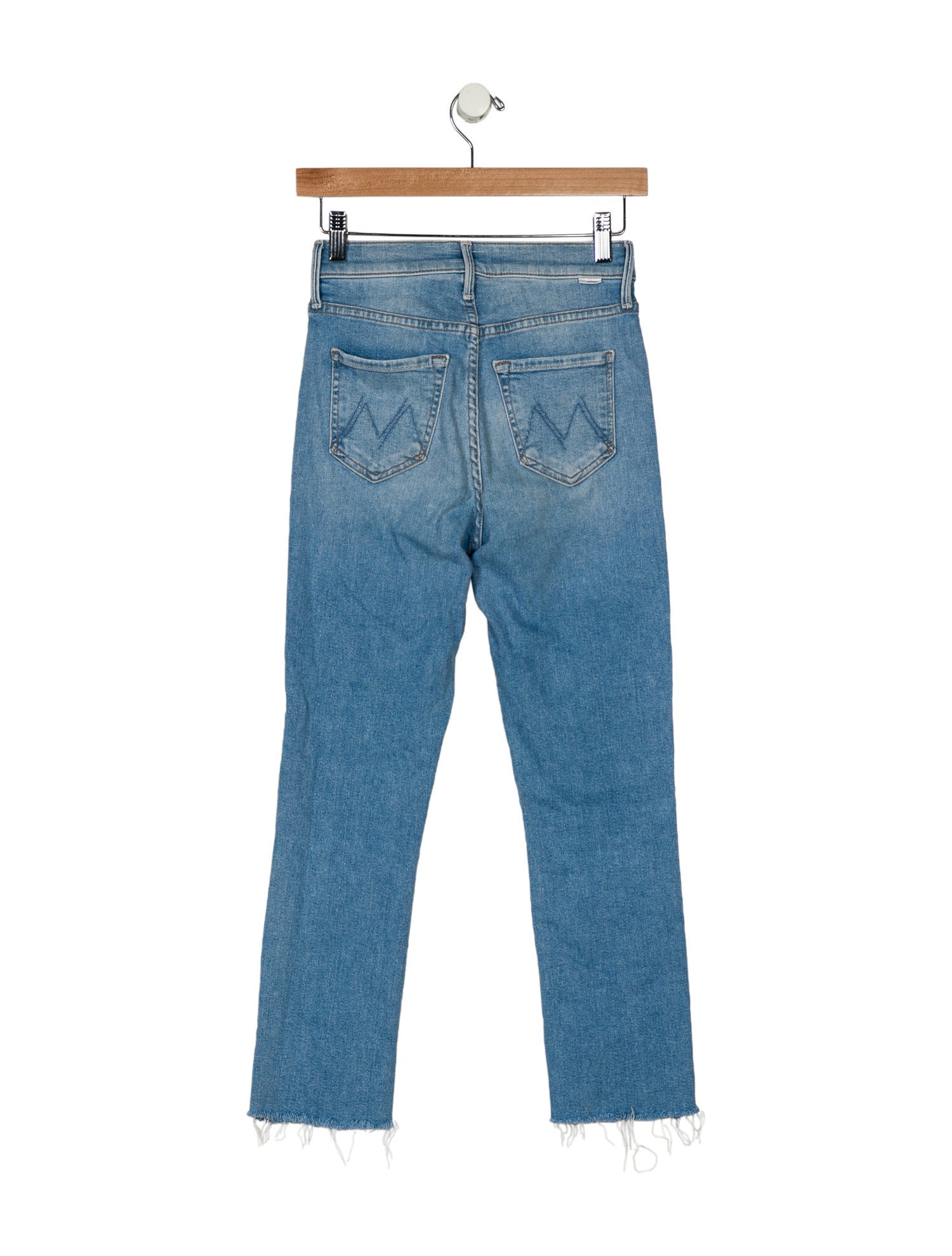 Mother Mid-Rise Straight Leg Jeans