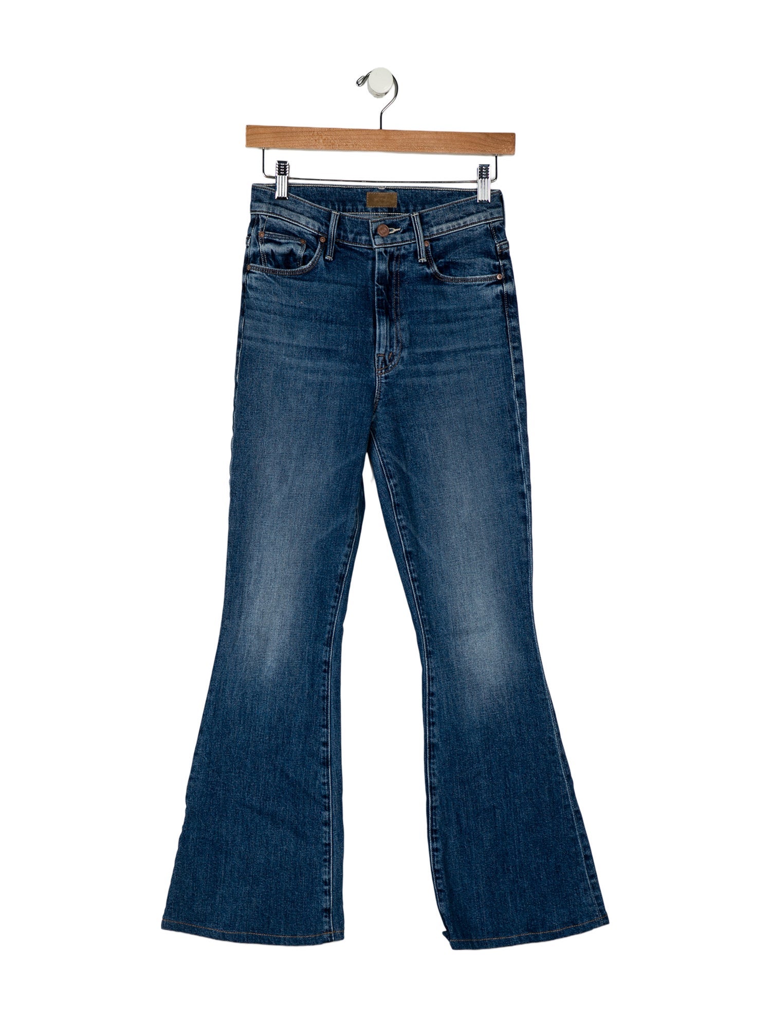 Mother Mid-Rise Wide Leg Jeans