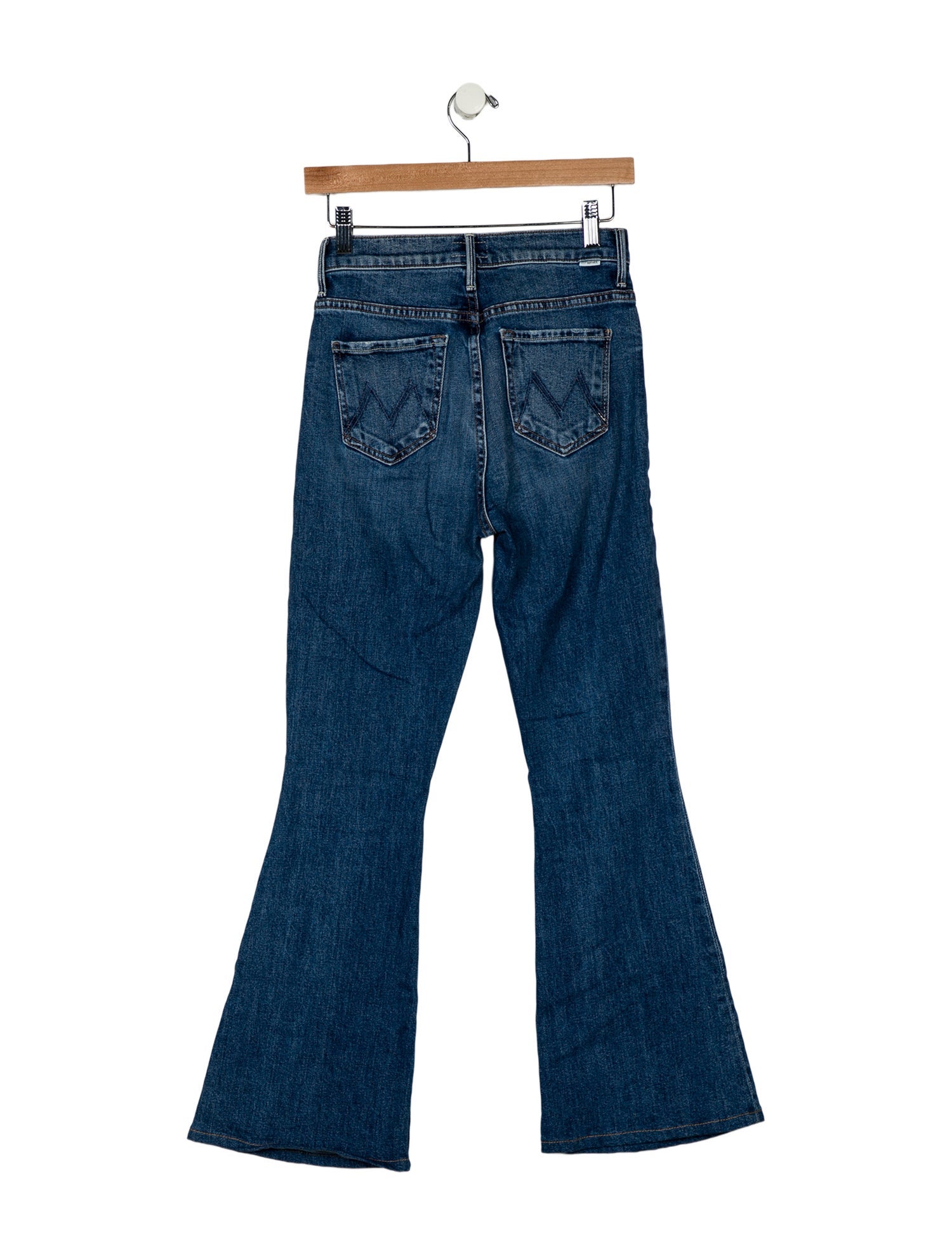 Mother Mid-Rise Wide Leg Jeans