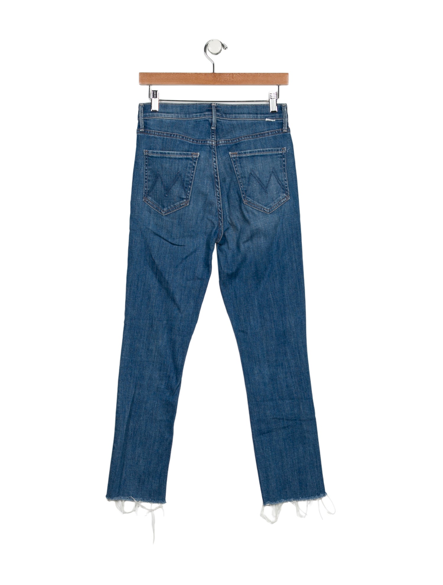 Mother Mid-Rise Straight Leg Jeans