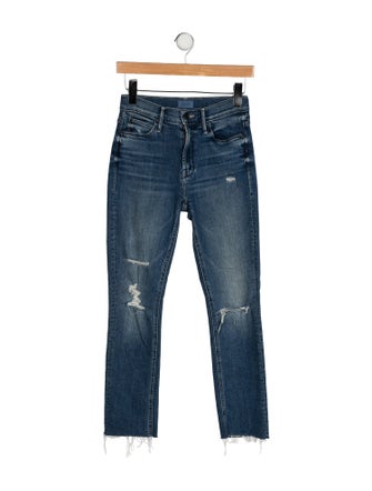 Mother Mid-Rise Skinny Leg Jeans