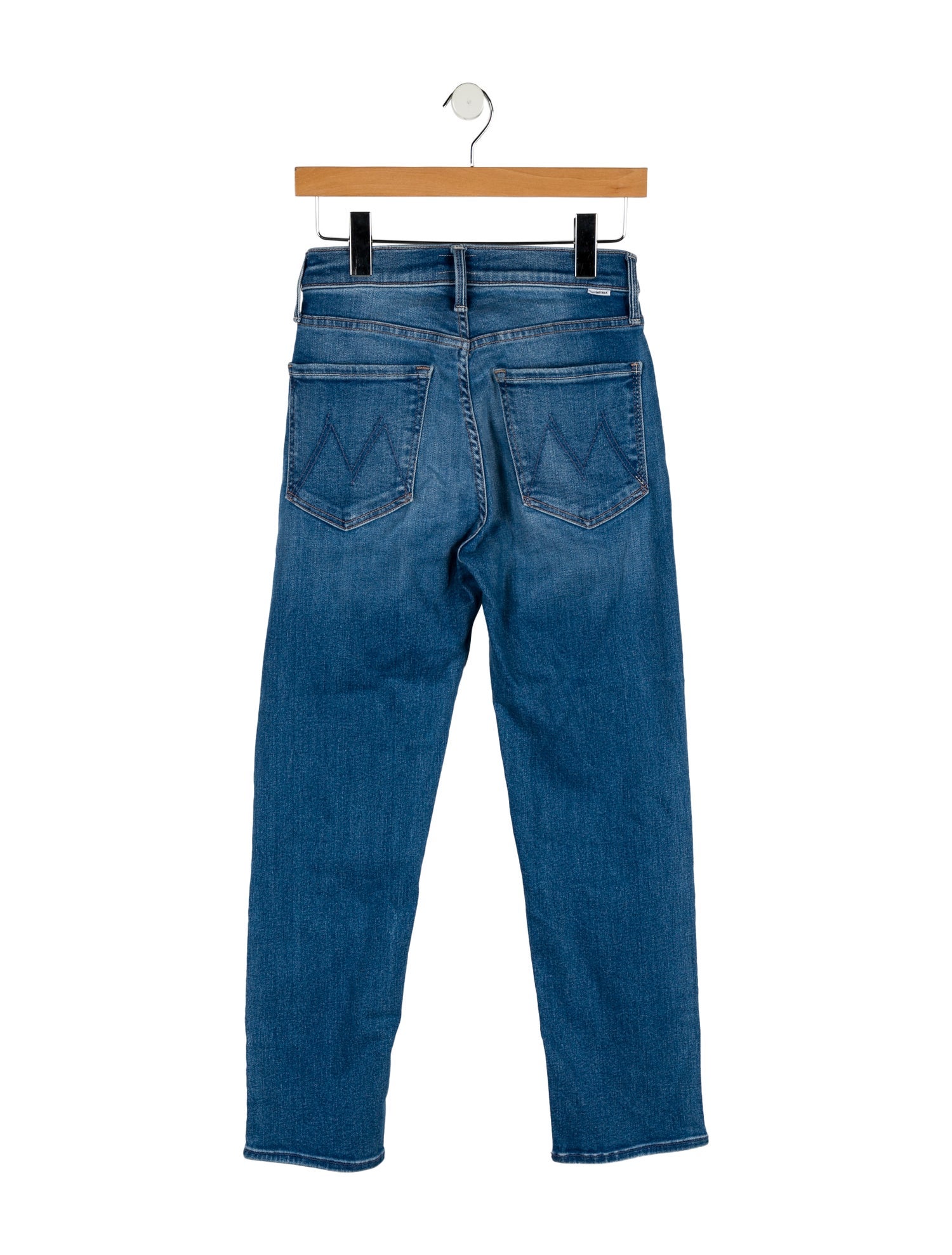 Mother Mid-Rise Straight Leg Jeans