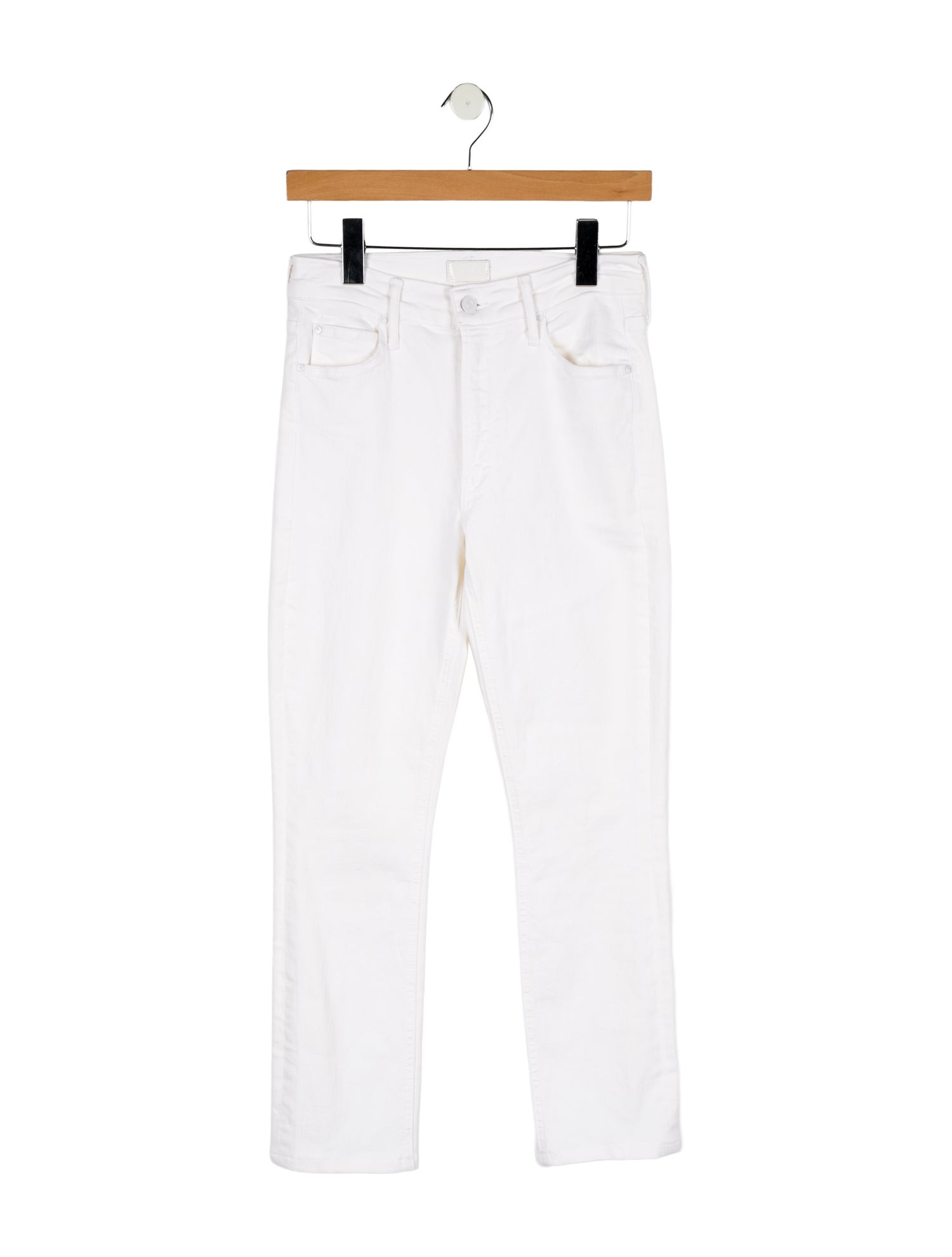 Mother Mid-Rise Straight Leg Jeans